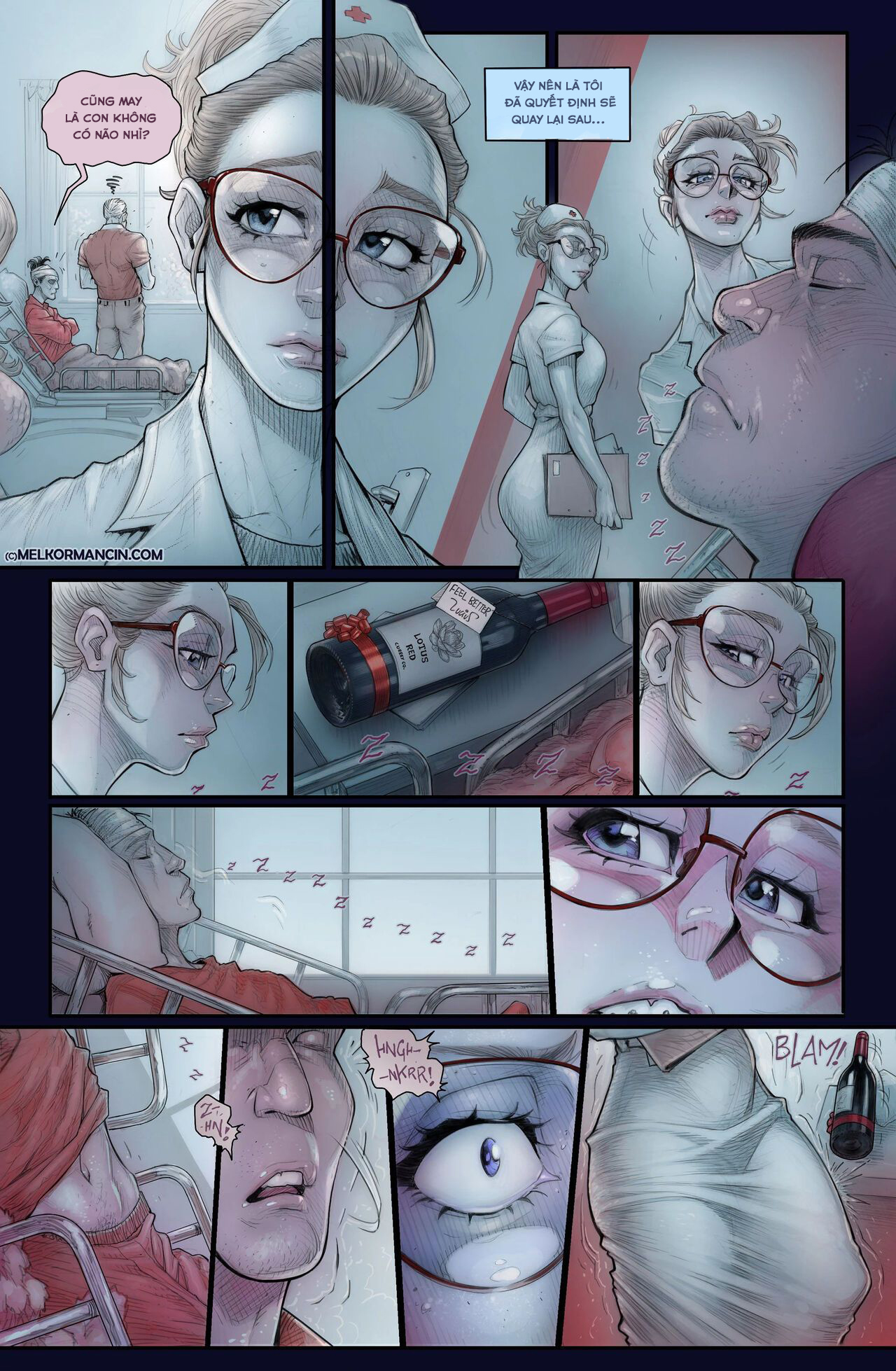 HentaiVN.net - Ảnh 5 - Nurse Morgan - Chap 1