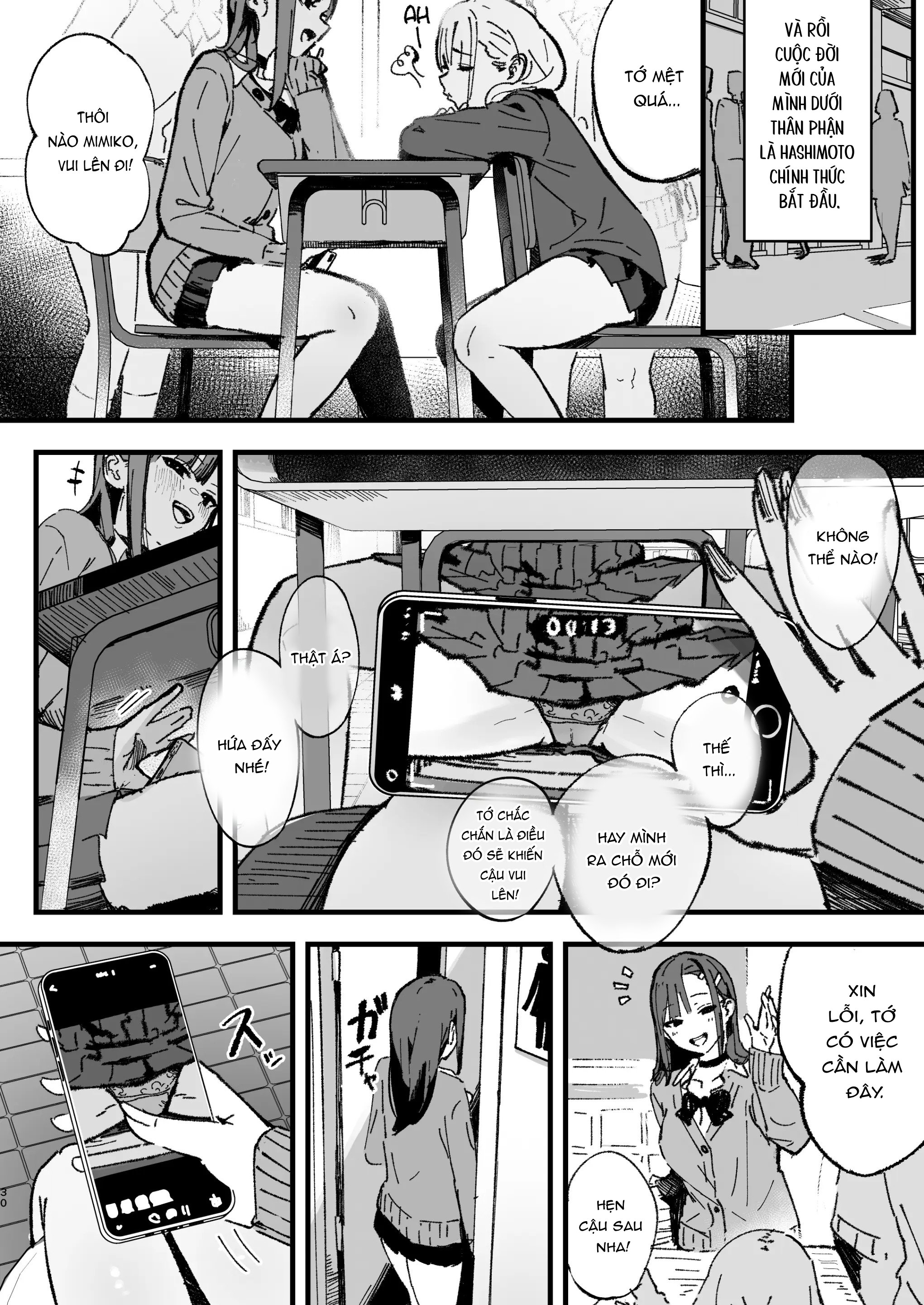 HentaiVN.net - Ảnh 28 - Cướp xác của con đuỹ Grayu cùng lớp - Chap 1