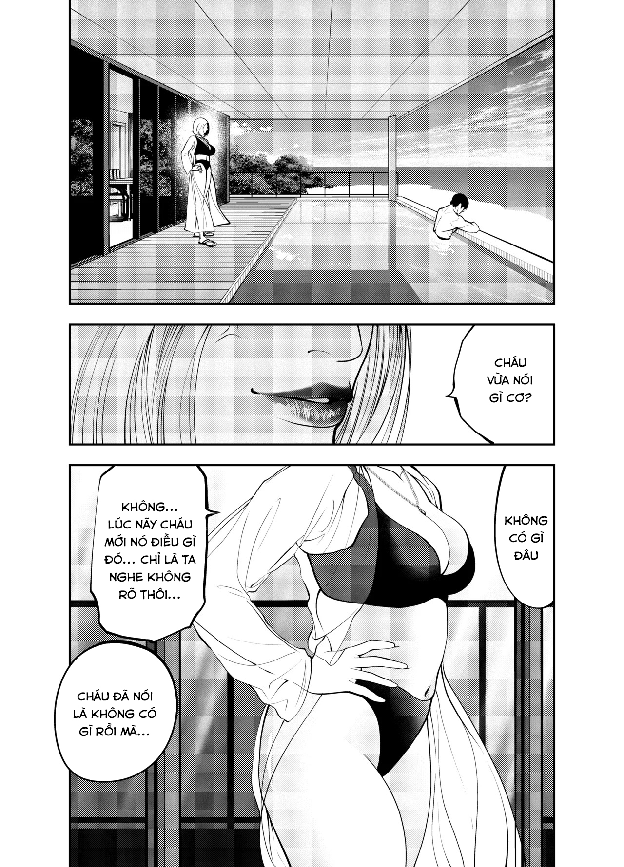 HentaiVN.net - Ảnh 12 - Oba-san to Uminoya de - Chap 1