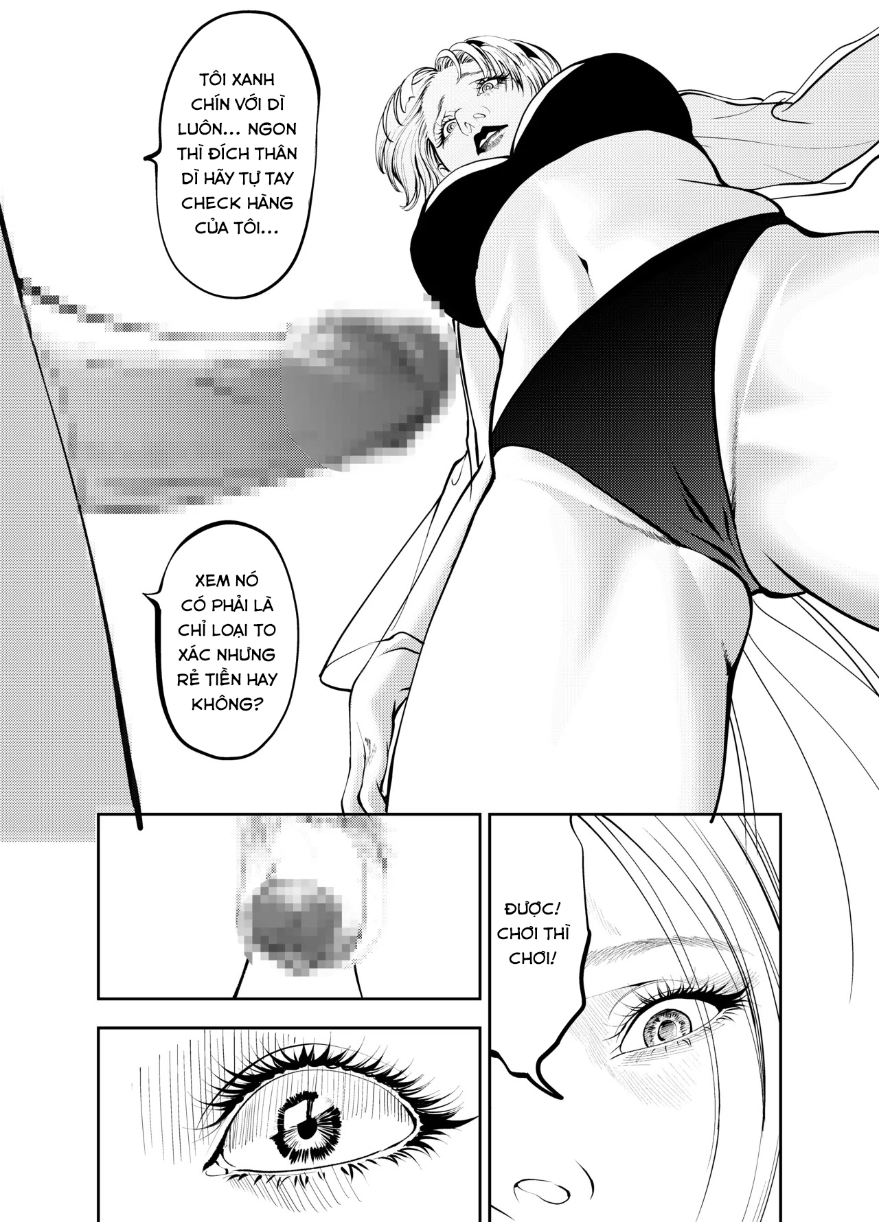 HentaiVN.net - Ảnh 22 - Oba-san to Uminoya de - Chap 1