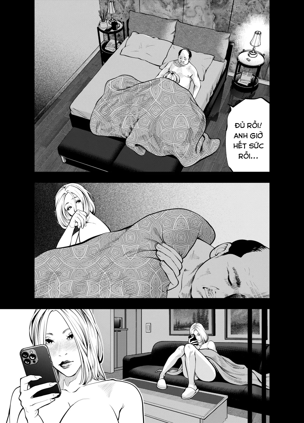 HentaiVN.net - Ảnh 24 - Oba-san to Uminoya de - Chap 1
