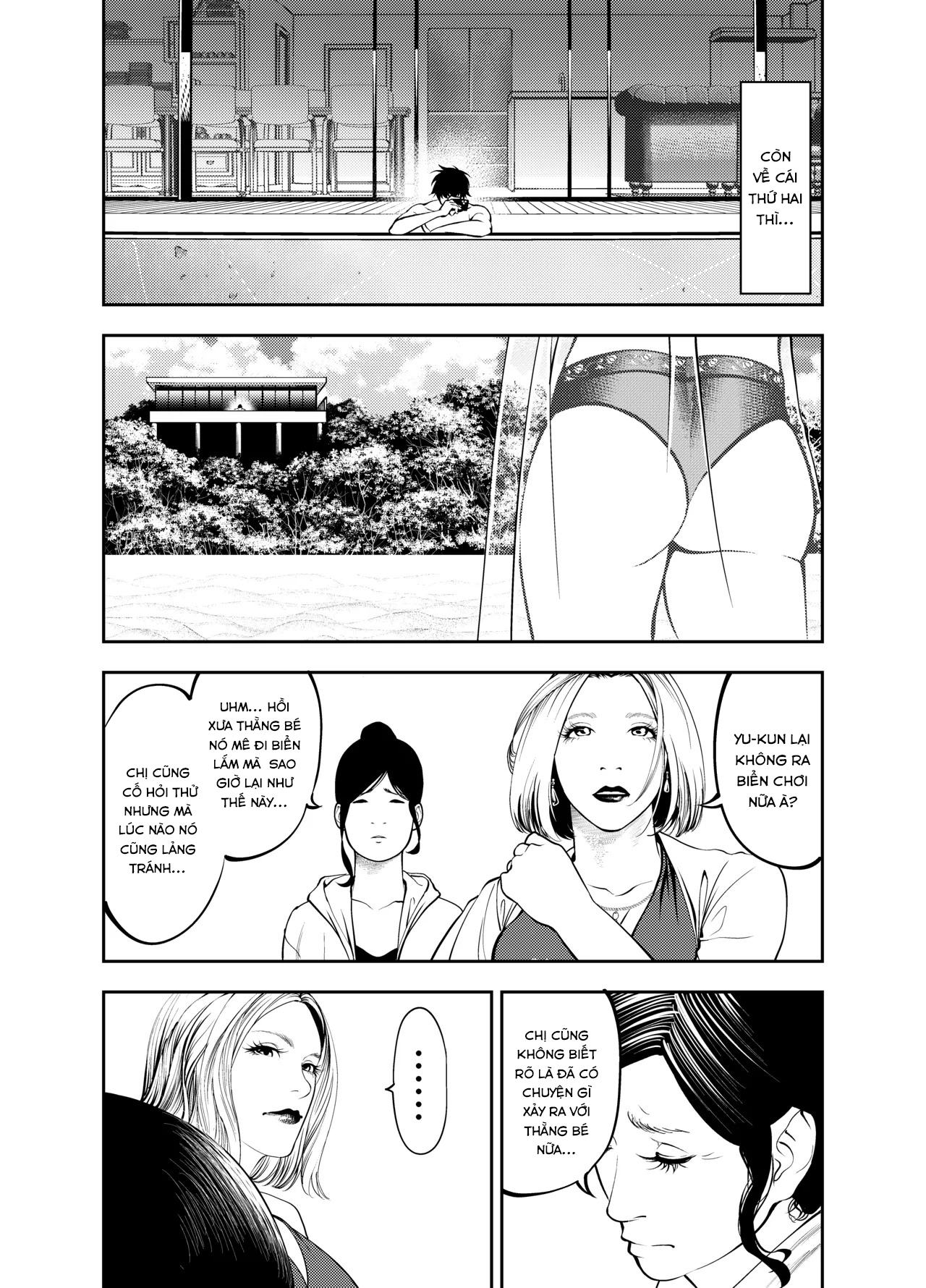 HentaiVN.net - Ảnh 5 - Oba-san to Uminoya de - Chap 1