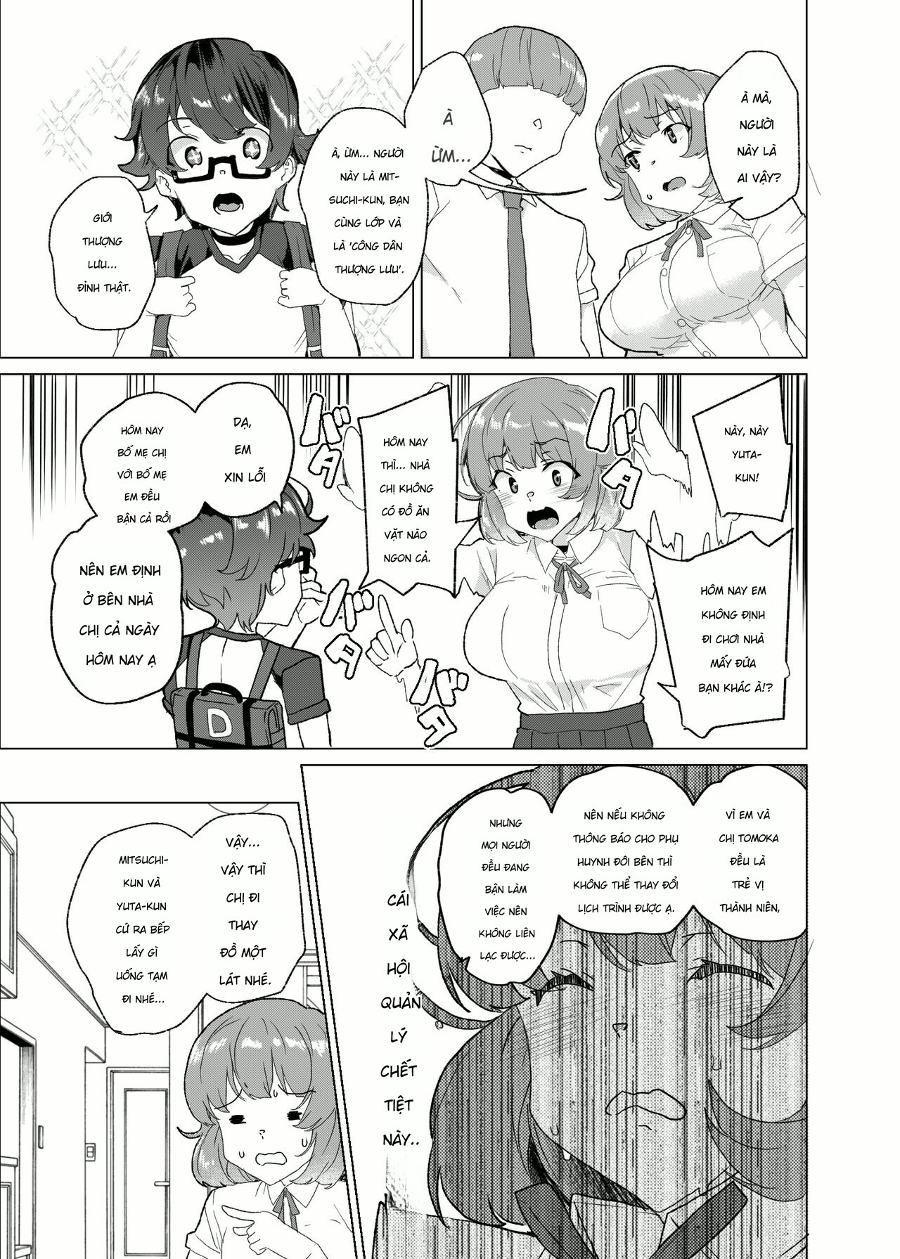 HentaiVN.net - Ảnh 31 - [Waffle Doumeiken (Tanaka Decilitre)] Joukyuu Seishi Chakushou Gimuka!_ 3 ~Jimikei Joshi to Tanetsuke Namahame Seikyouiku Campaign!~ - Chap 1