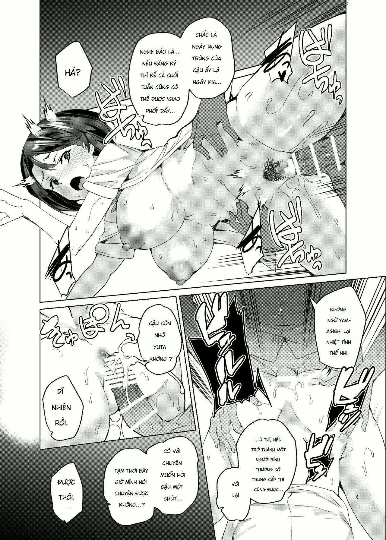 HentaiVN.net - Ảnh 48 - [Waffle Doumeiken (Tanaka Decilitre)] Joukyuu Seishi Chakushou Gimuka!_ 3 ~Jimikei Joshi to Tanetsuke Namahame Seikyouiku Campaign!~ - Chap 1