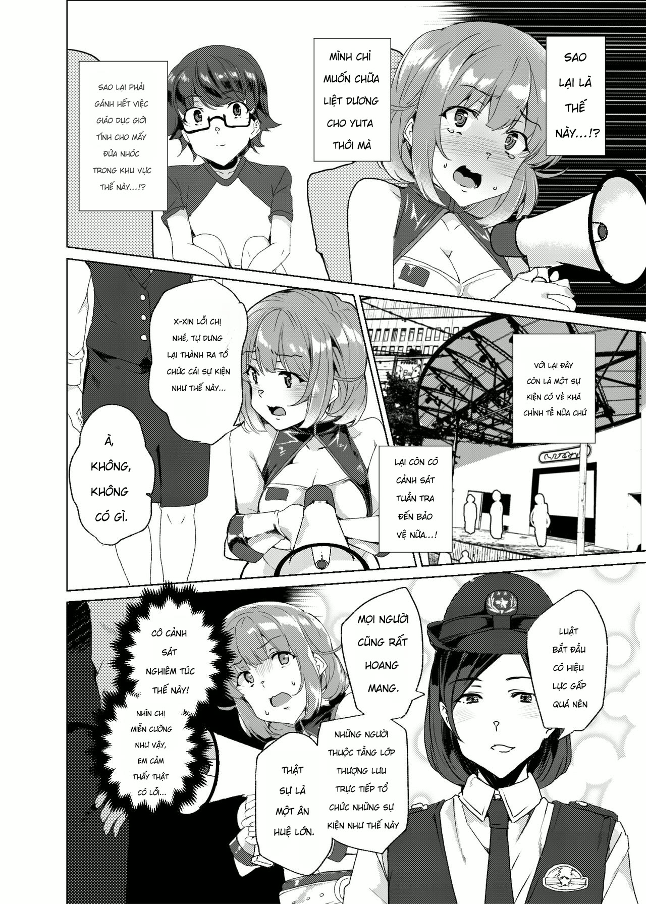 HentaiVN.net - Ảnh 54 - [Waffle Doumeiken (Tanaka Decilitre)] Joukyuu Seishi Chakushou Gimuka!_ 3 ~Jimikei Joshi to Tanetsuke Namahame Seikyouiku Campaign!~ - Chap 1