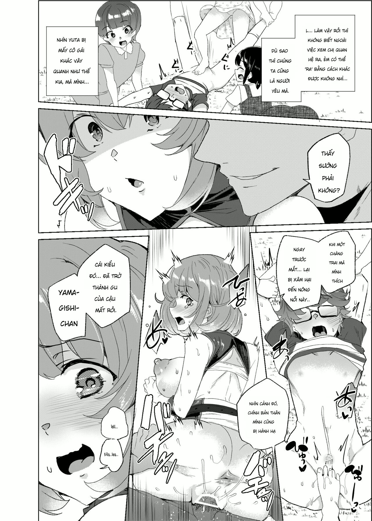 HentaiVN.net - Ảnh 72 - [Waffle Doumeiken (Tanaka Decilitre)] Joukyuu Seishi Chakushou Gimuka!_ 3 ~Jimikei Joshi to Tanetsuke Namahame Seikyouiku Campaign!~ - Chap 1