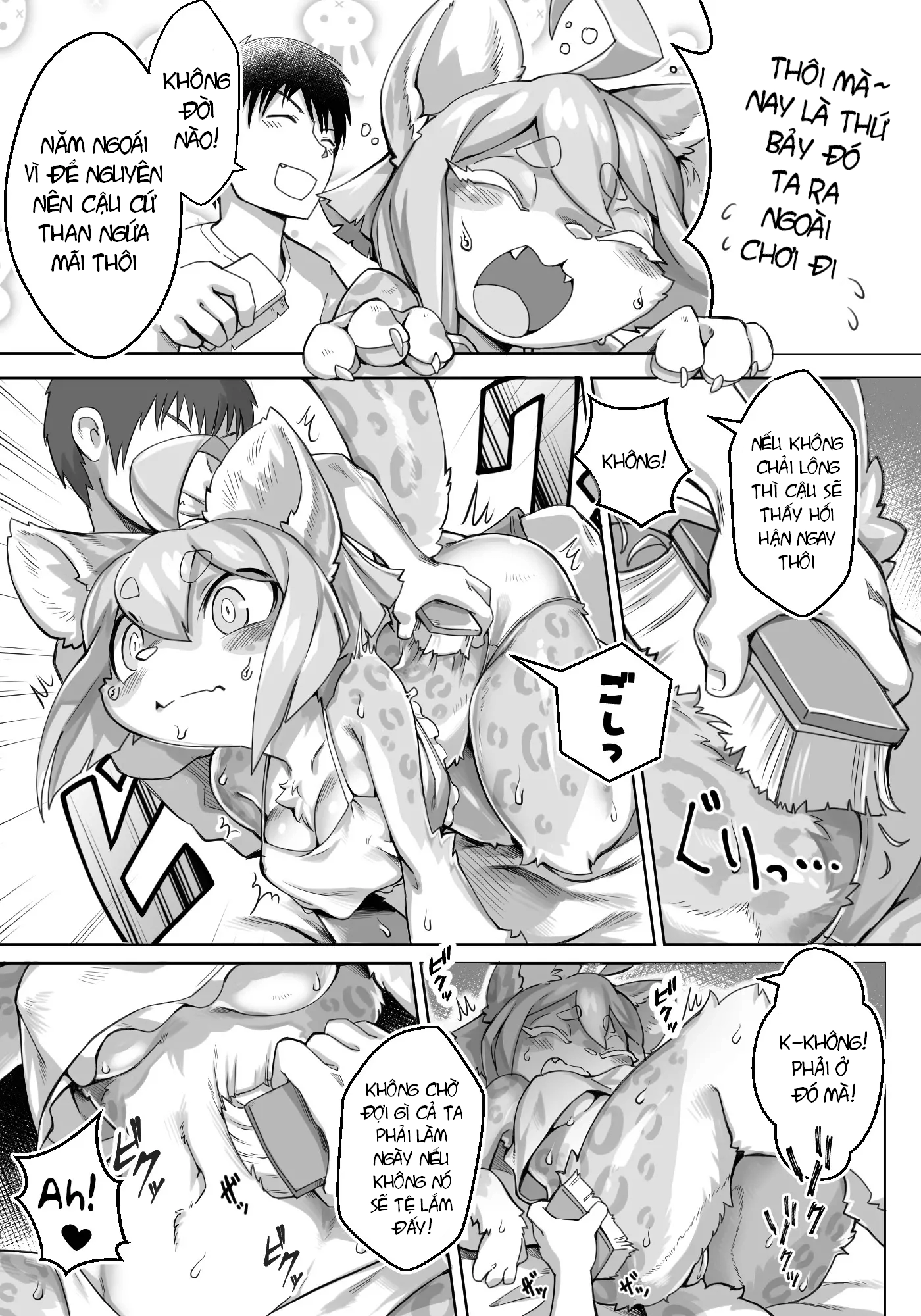 HentaiVN.net - Ảnh 4 - ngày chải lông - Chap 1