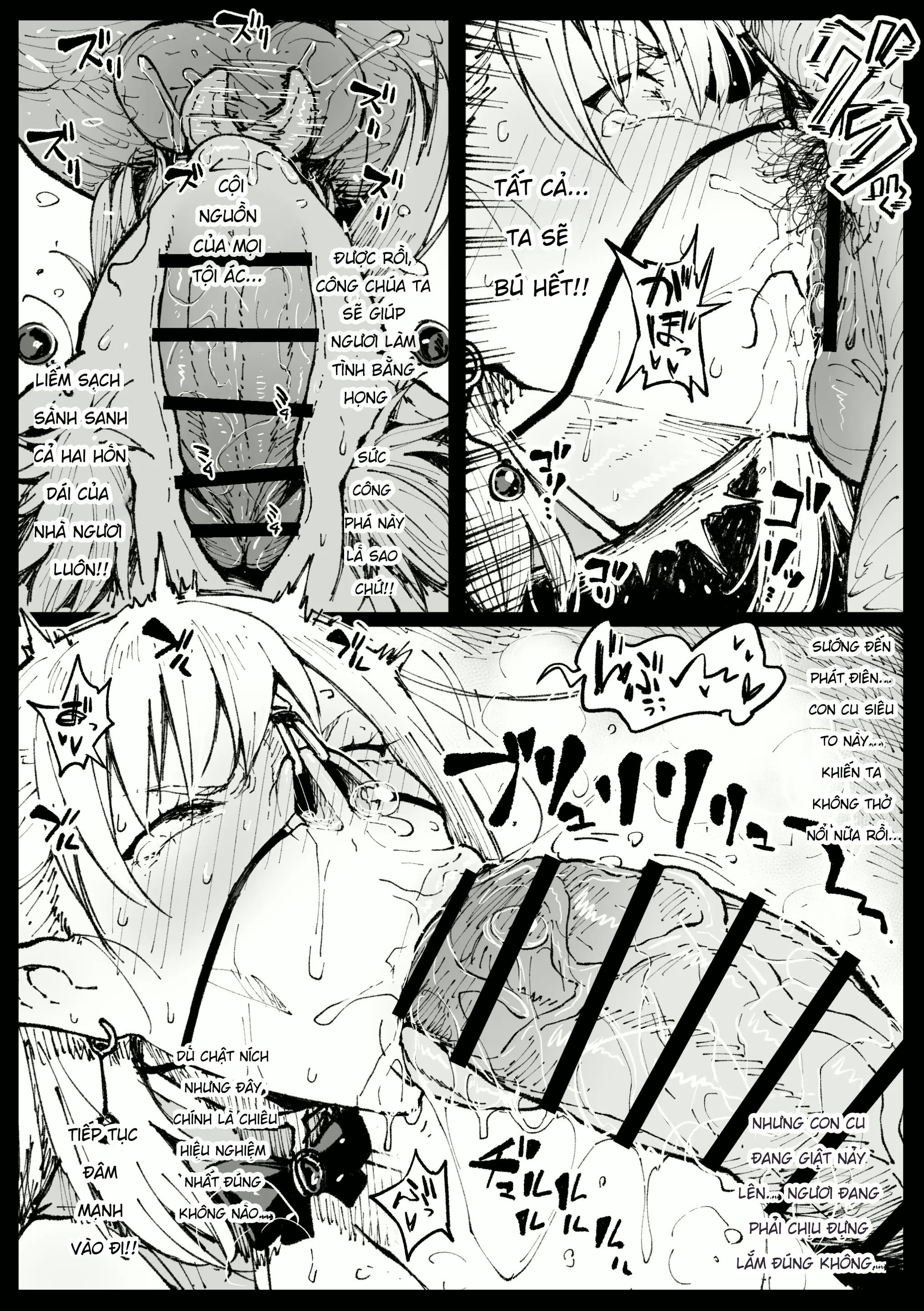 HentaiVN.net - Ảnh 6 - [Ahemaru] Câu chuyện về việc Nữ vương và Công chúa tộc High Elf trừng trị tội phạm tình dục. - Chap 1