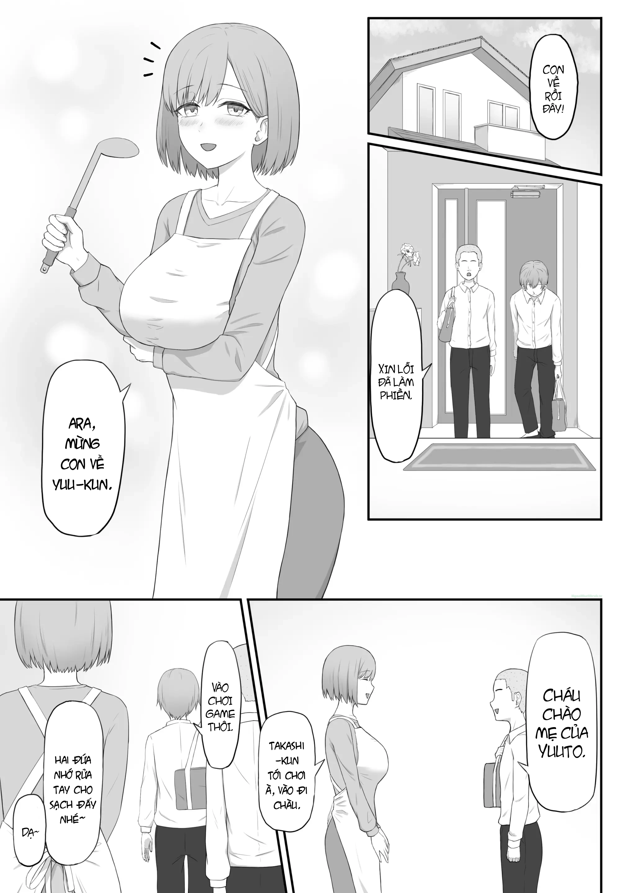 HentaiVN.net - Ảnh 3 - Okaa-san wa Tomodachi no SeFri - Chap 1