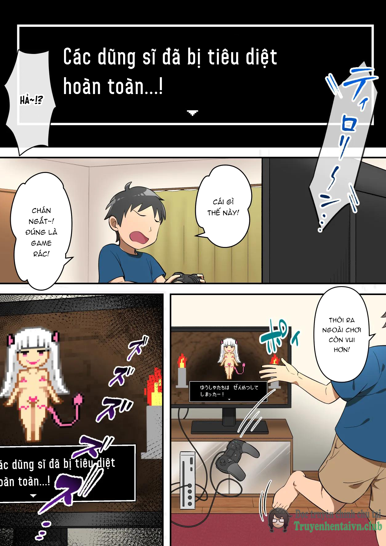 HentaiVN.net - Ảnh 3 - Game Over go no Sekai ~Tsuyo Tsuyo Inma ni Haiboku Shita Yusha ga Inma no Yobun to Shite Yosei o Mattousuru Hanashi~ - Chap 1