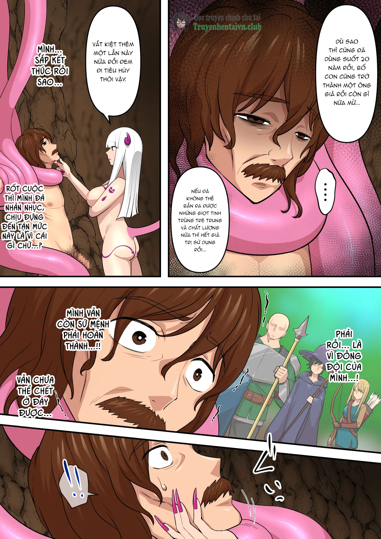 HentaiVN.net - Ảnh 58 - Game Over go no Sekai ~Tsuyo Tsuyo Inma ni Haiboku Shita Yusha ga Inma no Yobun to Shite Yosei o Mattousuru Hanashi~ - Chap 1