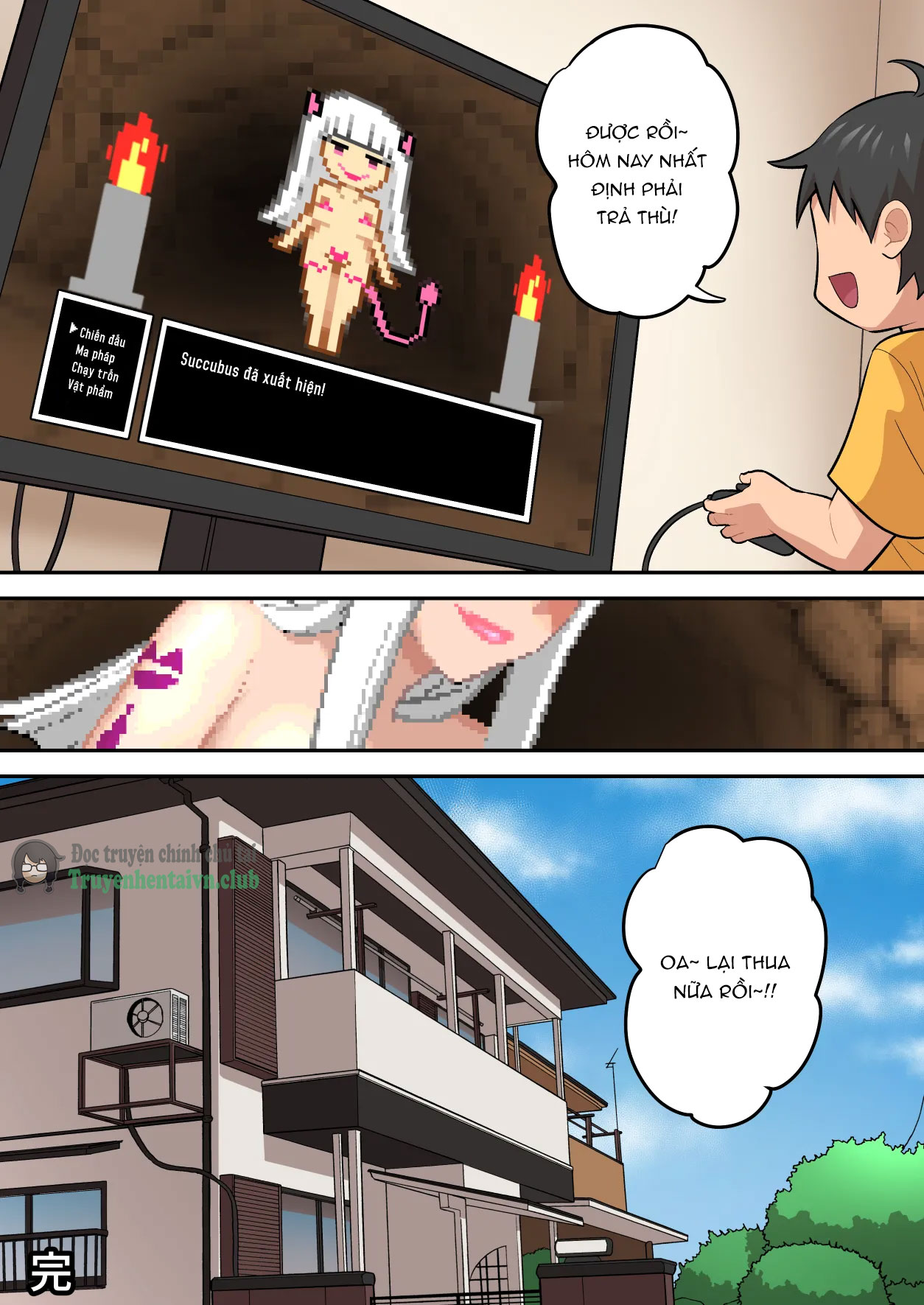 HentaiVN.net - Ảnh 68 - Game Over go no Sekai ~Tsuyo Tsuyo Inma ni Haiboku Shita Yusha ga Inma no Yobun to Shite Yosei o Mattousuru Hanashi~ - Chap 1