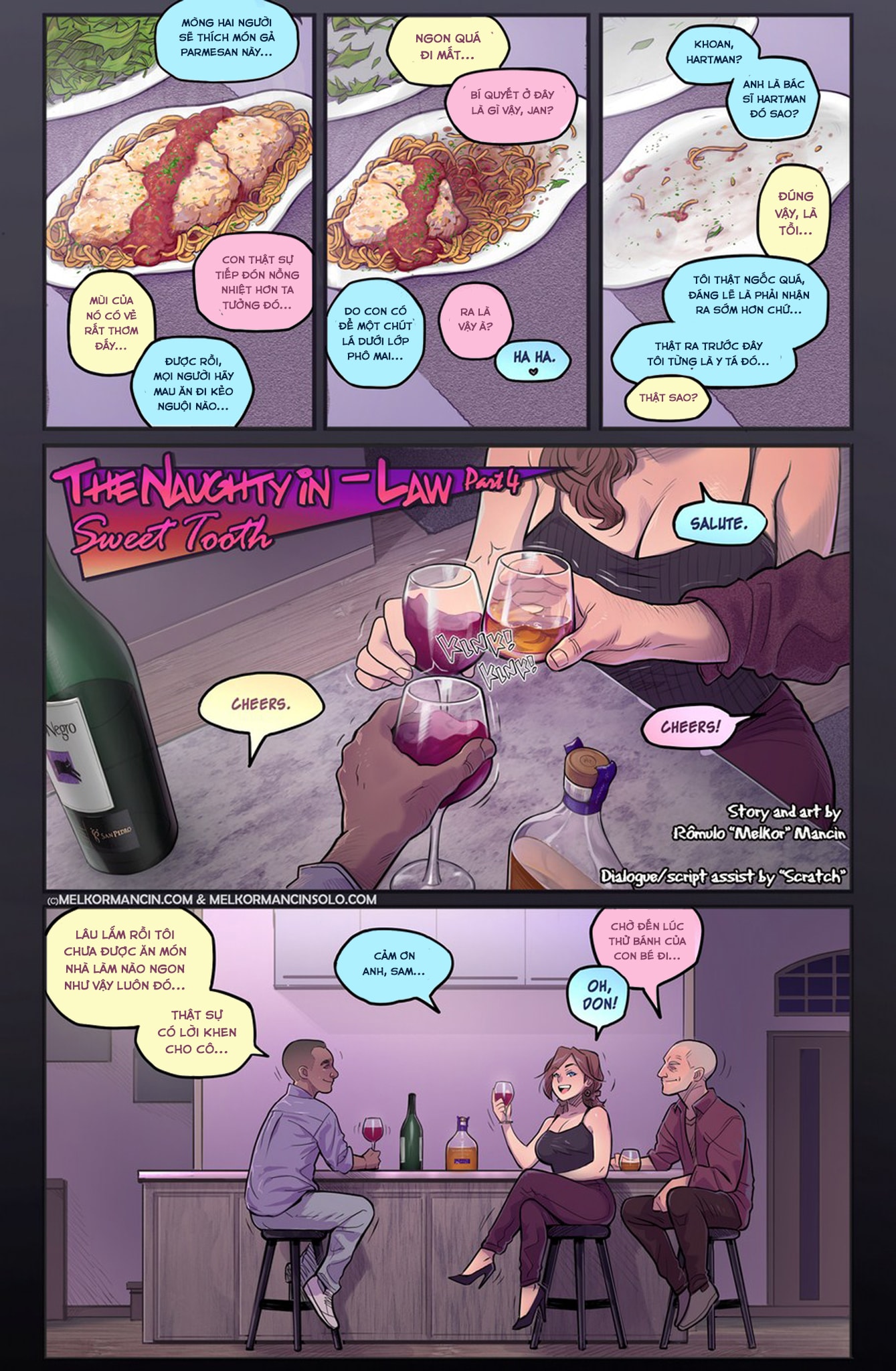 HentaiVN.net - Ảnh 9 - The Naughty In Law + Chat with Janice - Chap 4