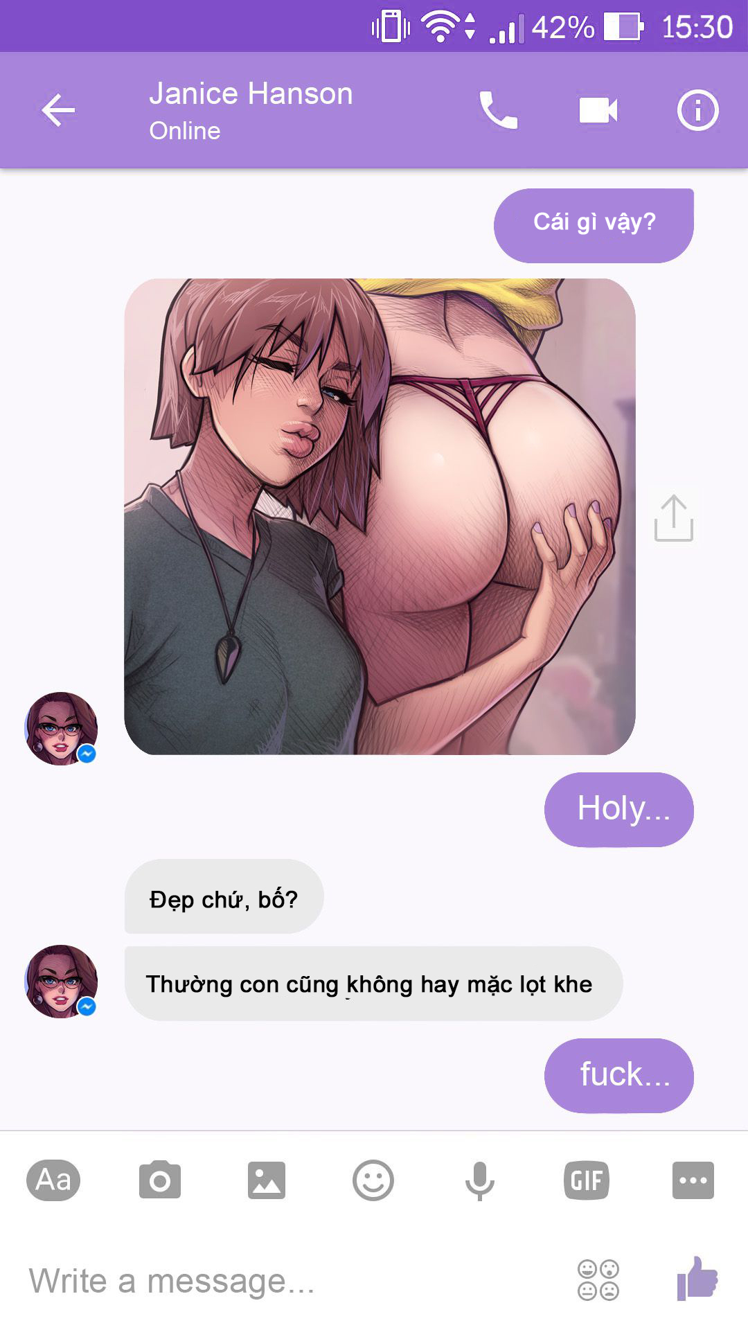 HentaiVN.net - Ảnh 21 - The Naughty In Law + Chat with Janice - Chap 5