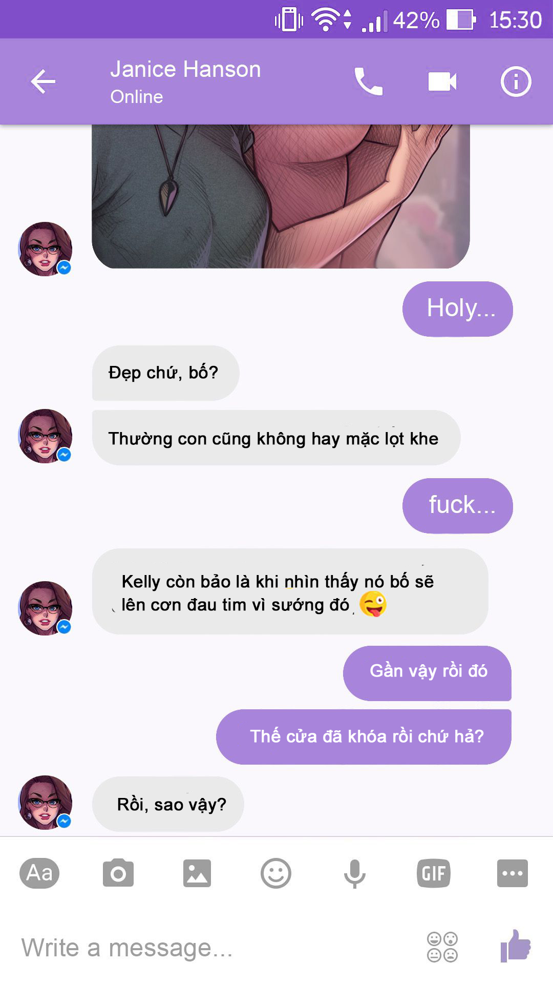 HentaiVN.net - Ảnh 23 - The Naughty In Law + Chat with Janice - Chap 5