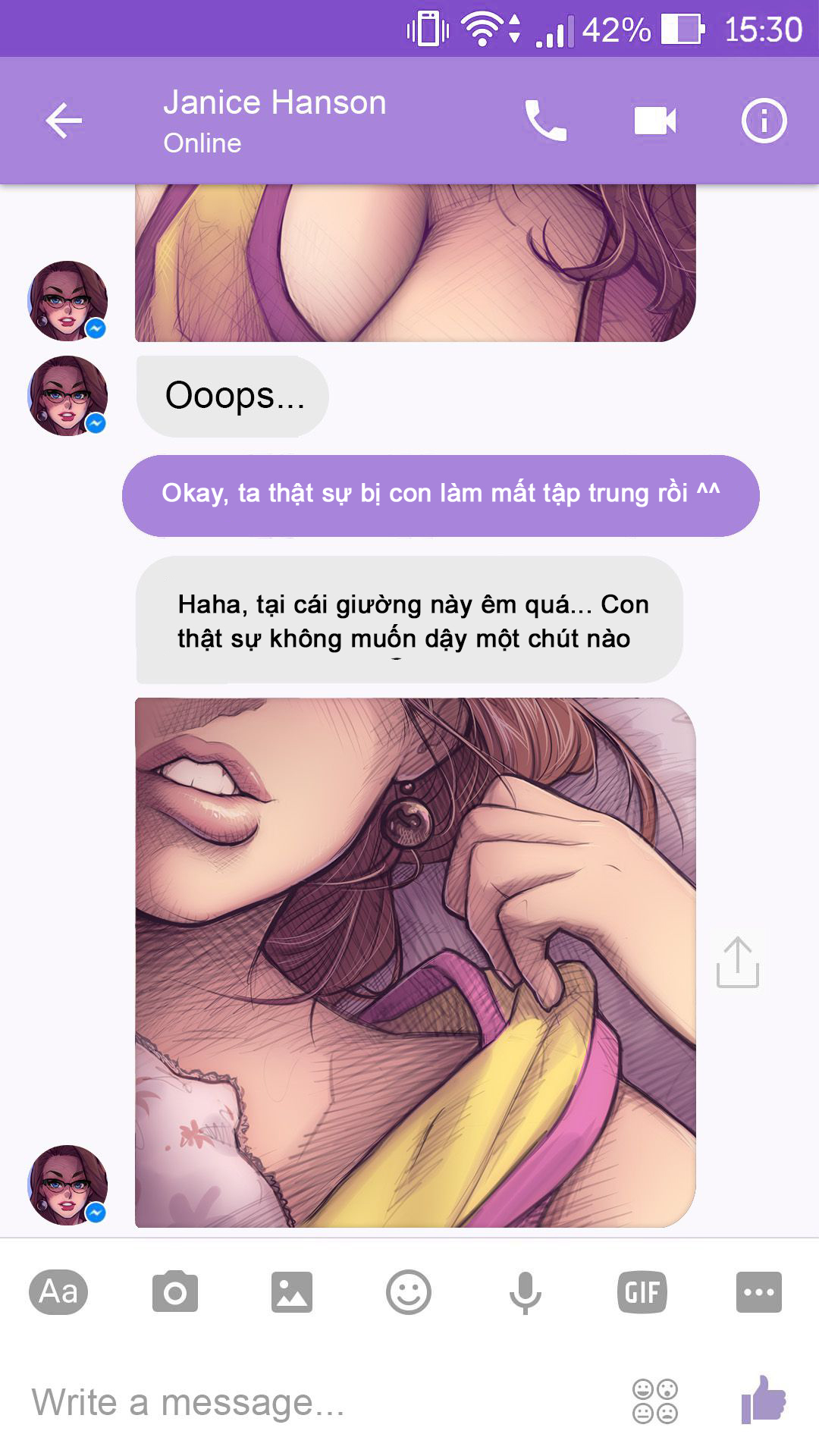 HentaiVN.net - Ảnh 5 - The Naughty In Law + Chat with Janice - Chap 5