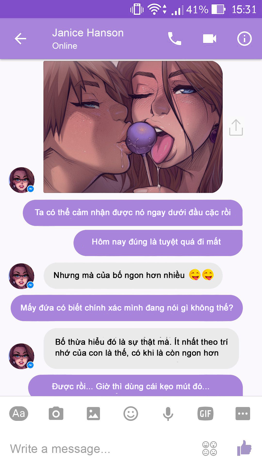 HentaiVN.net - Ảnh 45 - The Naughty In Law + Chat with Janice - Chap 5