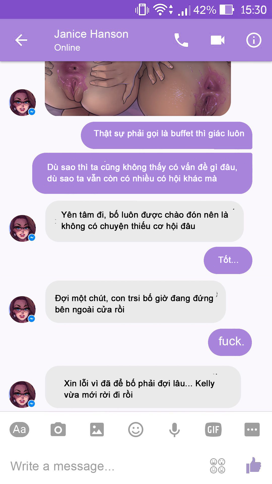 HentaiVN.net - Ảnh 53 - The Naughty In Law + Chat with Janice - Chap 5
