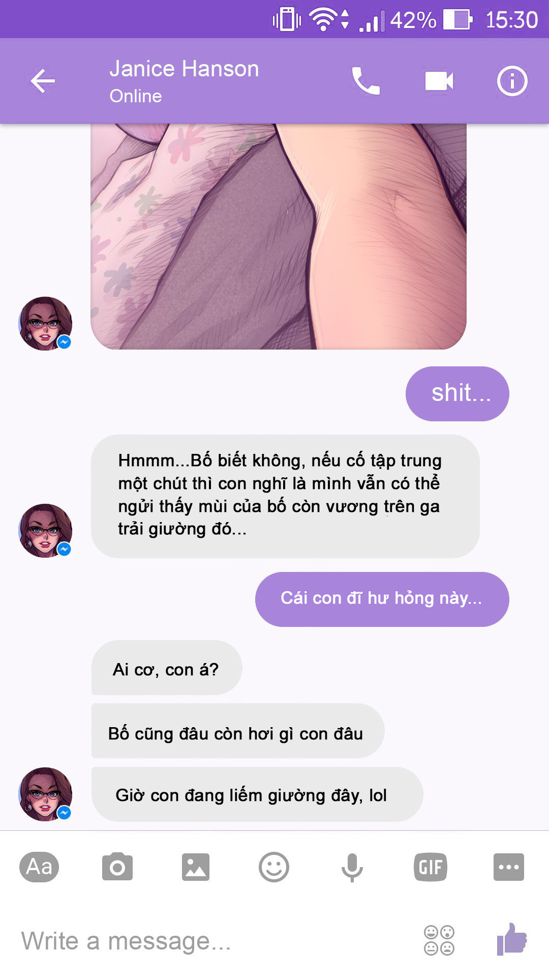 HentaiVN.net - Ảnh 10 - The Naughty In Law + Chat with Janice - Chap 5