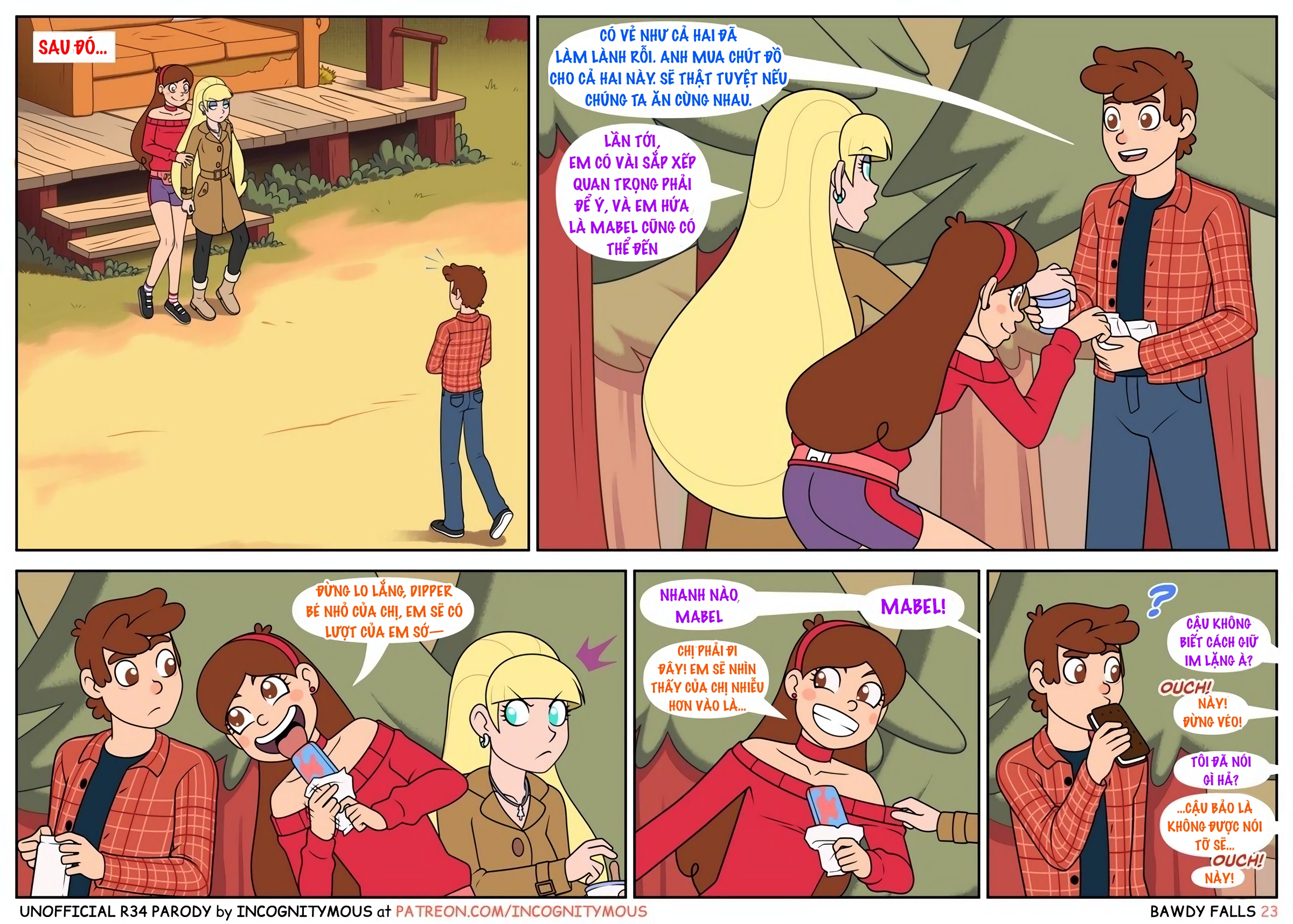 HentaiVN.net - Ảnh 24 - Thác Dâm Đãng (Gravity Falls) - Chap 1