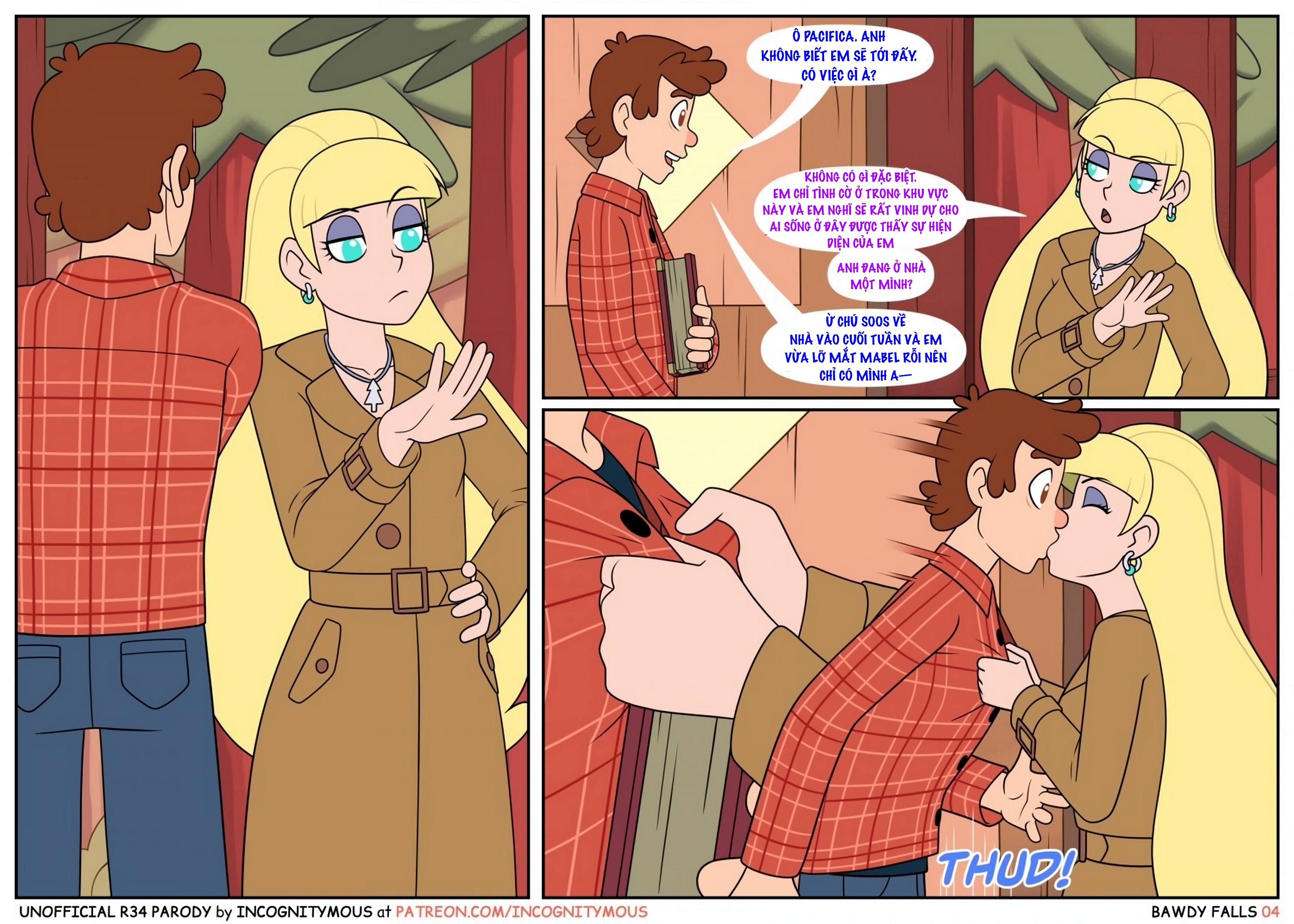 HentaiVN.net - Ảnh 5 - Thác Dâm Đãng (Gravity Falls) - Chap 1