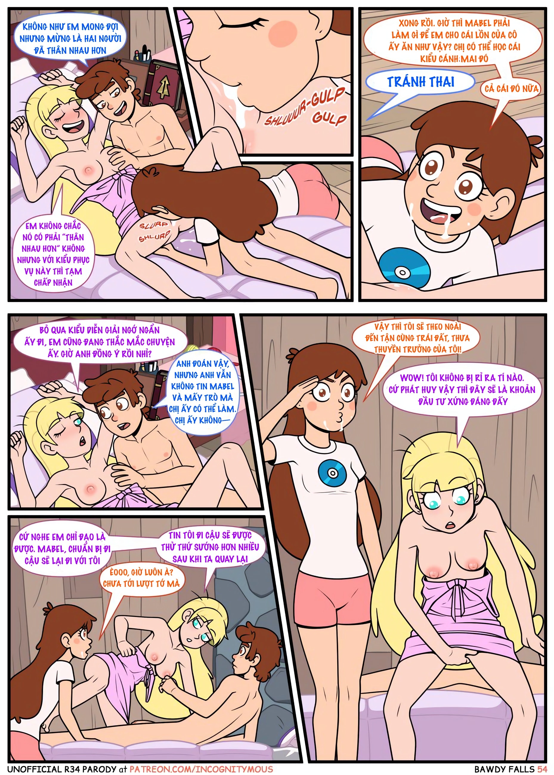 HentaiVN.net - Ảnh 55 - Thác Dâm Đãng (Gravity Falls) - Chap 1