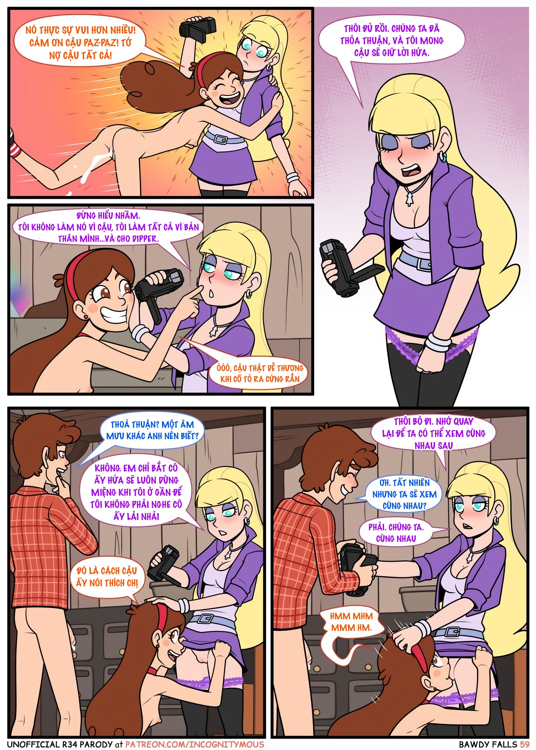 HentaiVN.net - Ảnh 60 - Thác Dâm Đãng (Gravity Falls) - Chap 1