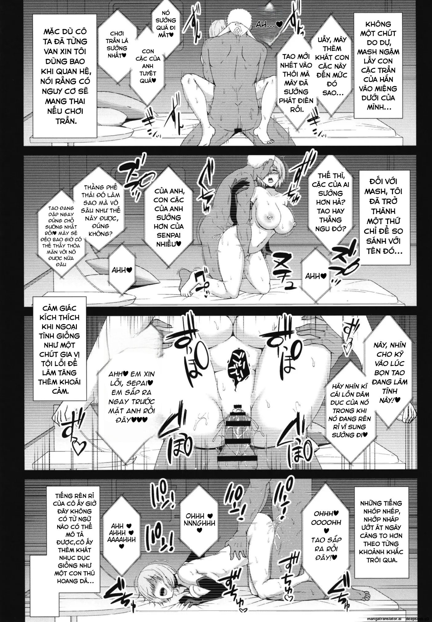 HentaiVN.net - Ảnh 13 - Báo cáo huấn luyện NTR của Mash kyrielight - Chap 1