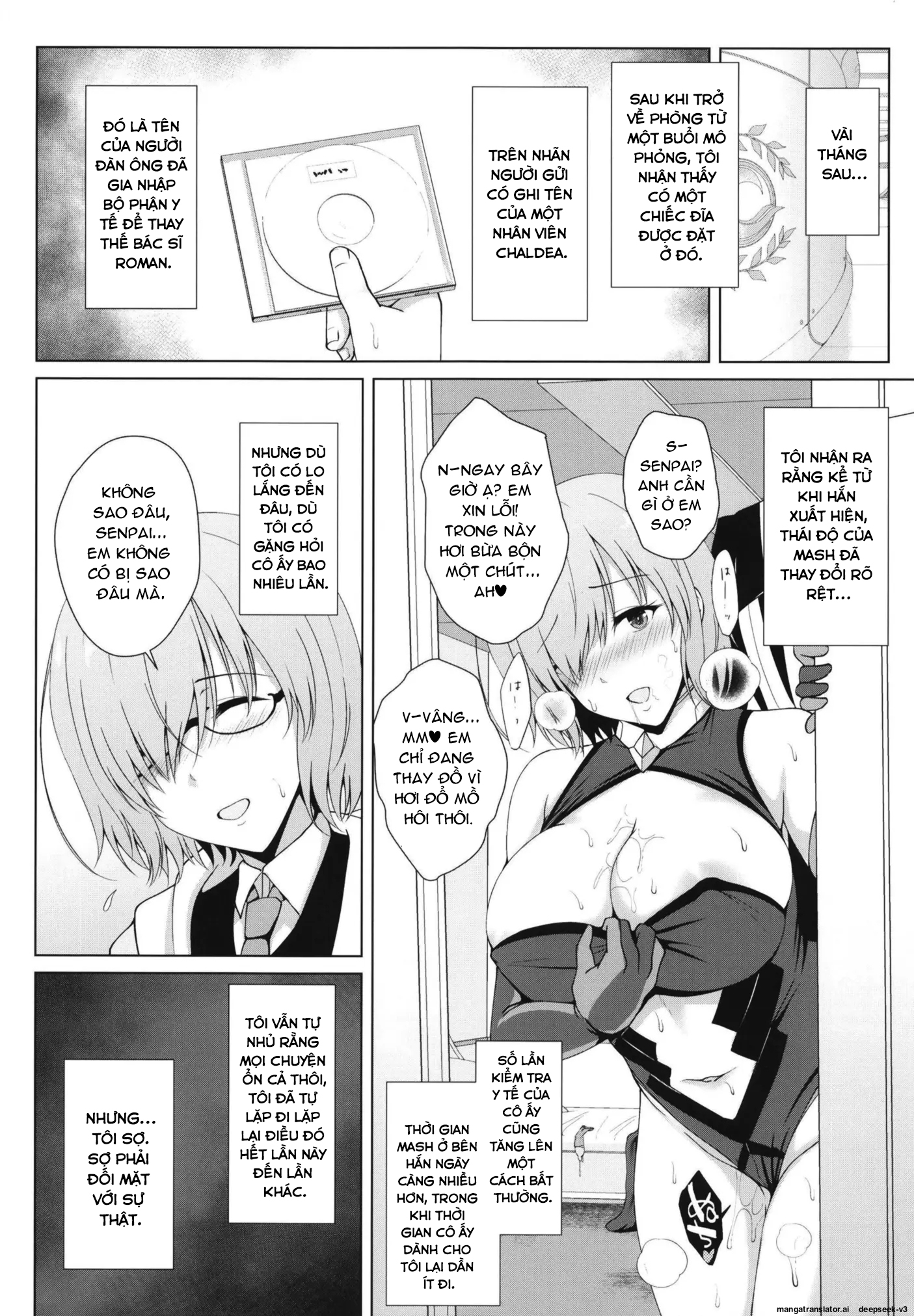 HentaiVN.net - Ảnh 6 - Báo cáo huấn luyện NTR của Mash kyrielight - Chap 1