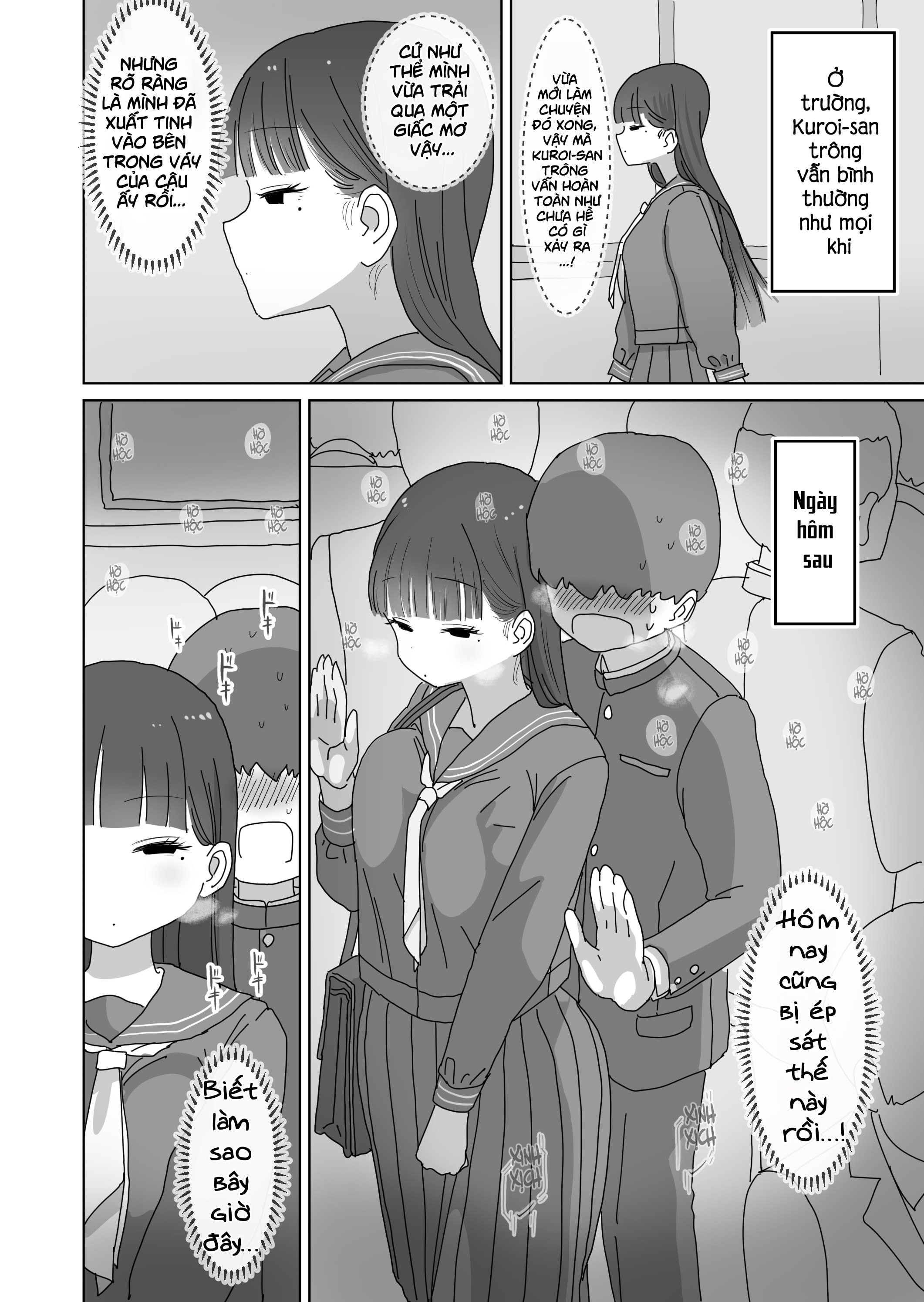 HentaiVN.net - Ảnh 14 - Lén lút xuất tinh trên tàu điện ngầm - Chap 1