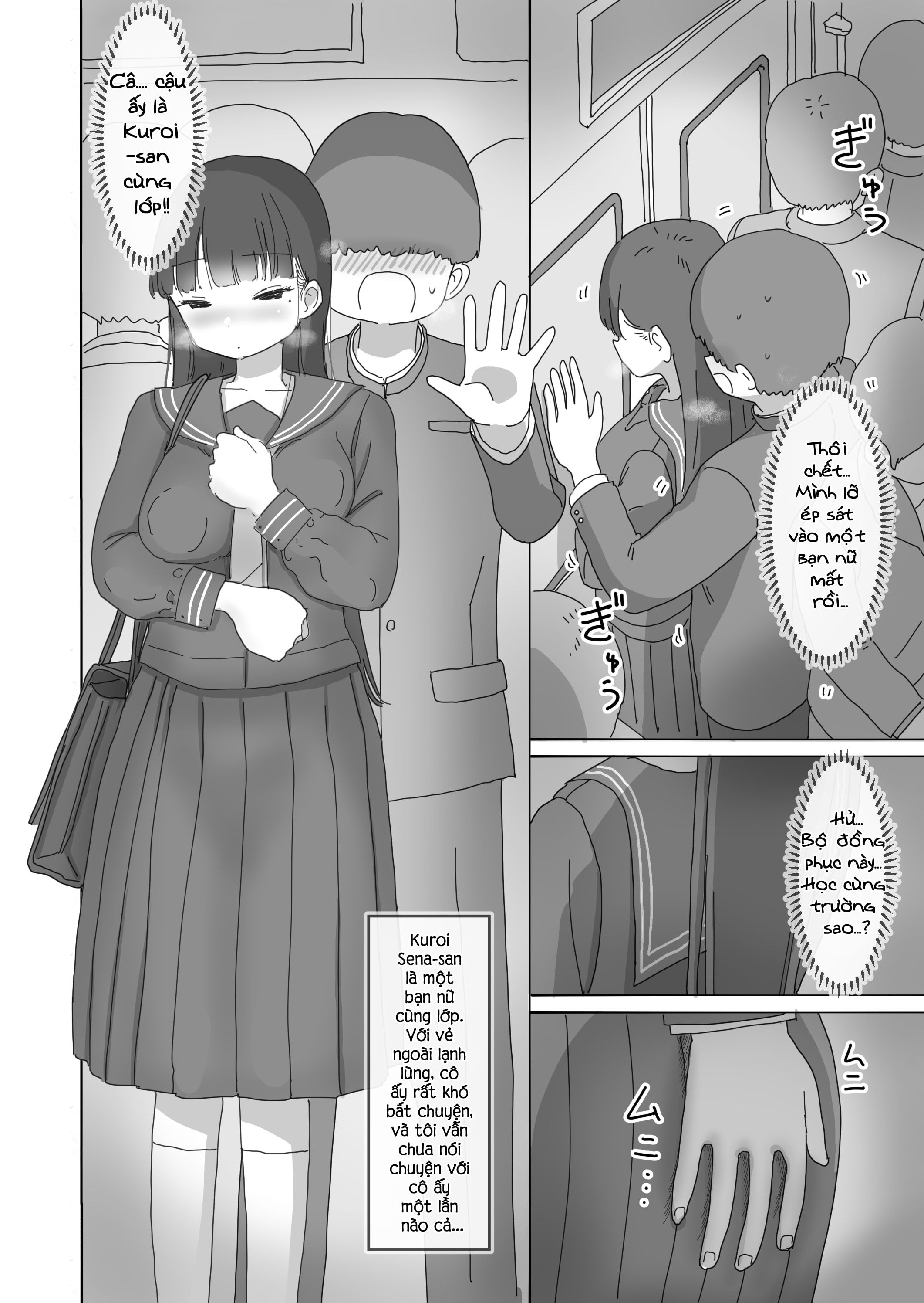 HentaiVN.net - Ảnh 4 - Lén lút xuất tinh trên tàu điện ngầm - Chap 1