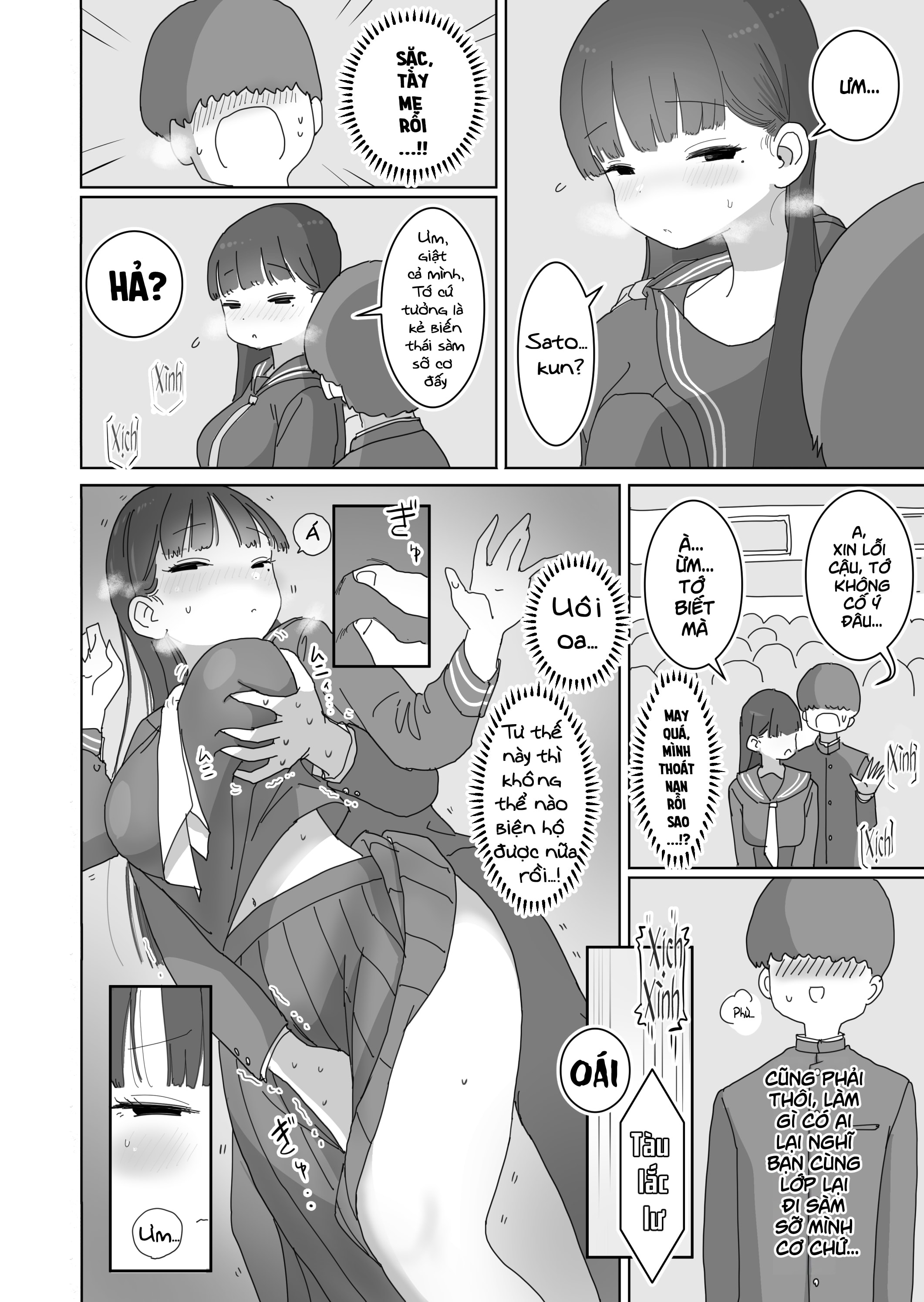 HentaiVN.net - Ảnh 6 - Lén lút xuất tinh trên tàu điện ngầm - Chap 1