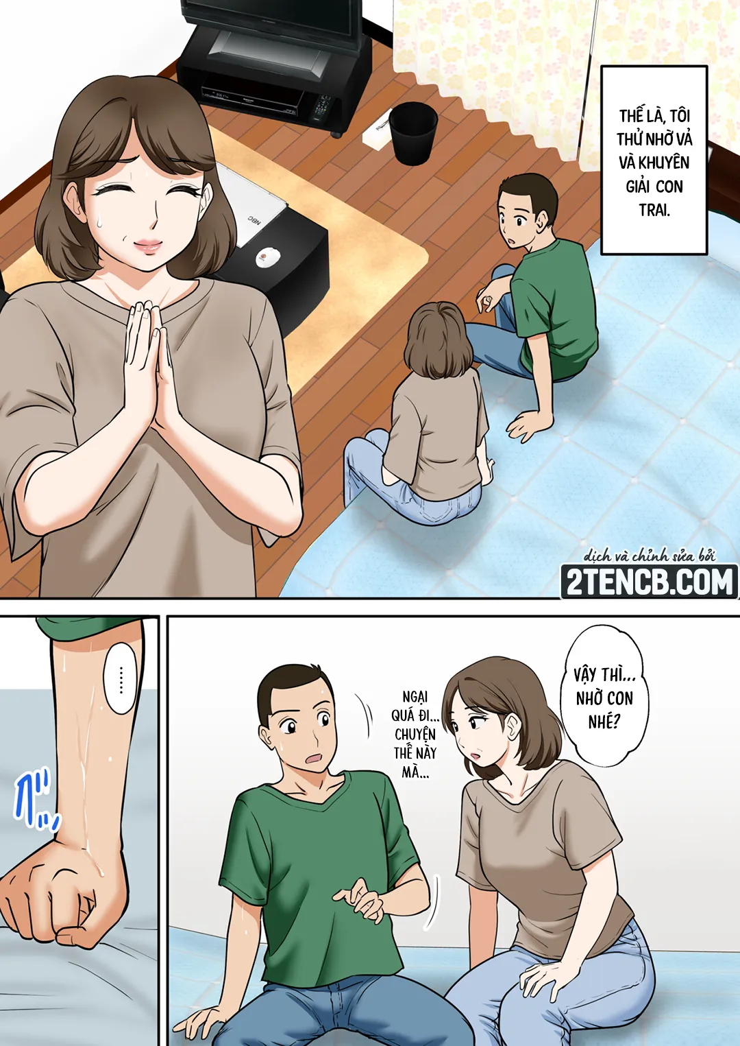 HentaiVN.net - Ảnh 11 - Người mẹ U40 của tôi muốn thụ thai - Chap 1