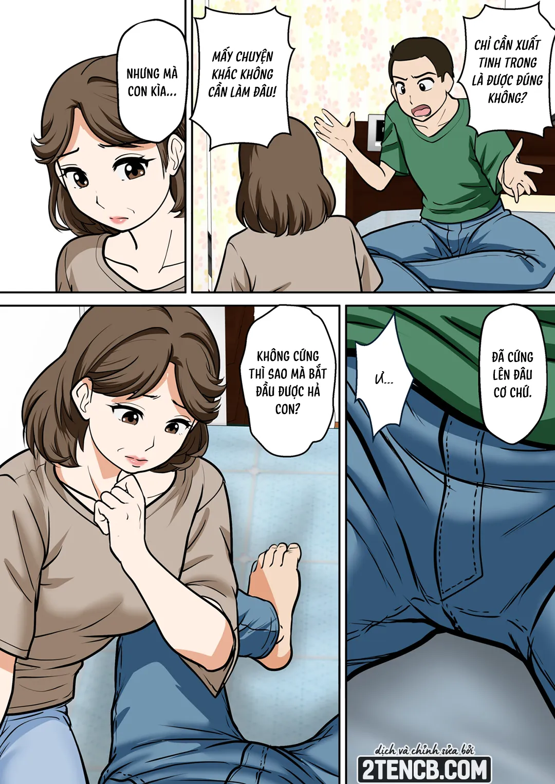 HentaiVN.net - Ảnh 13 - Người mẹ U40 của tôi muốn thụ thai - Chap 1