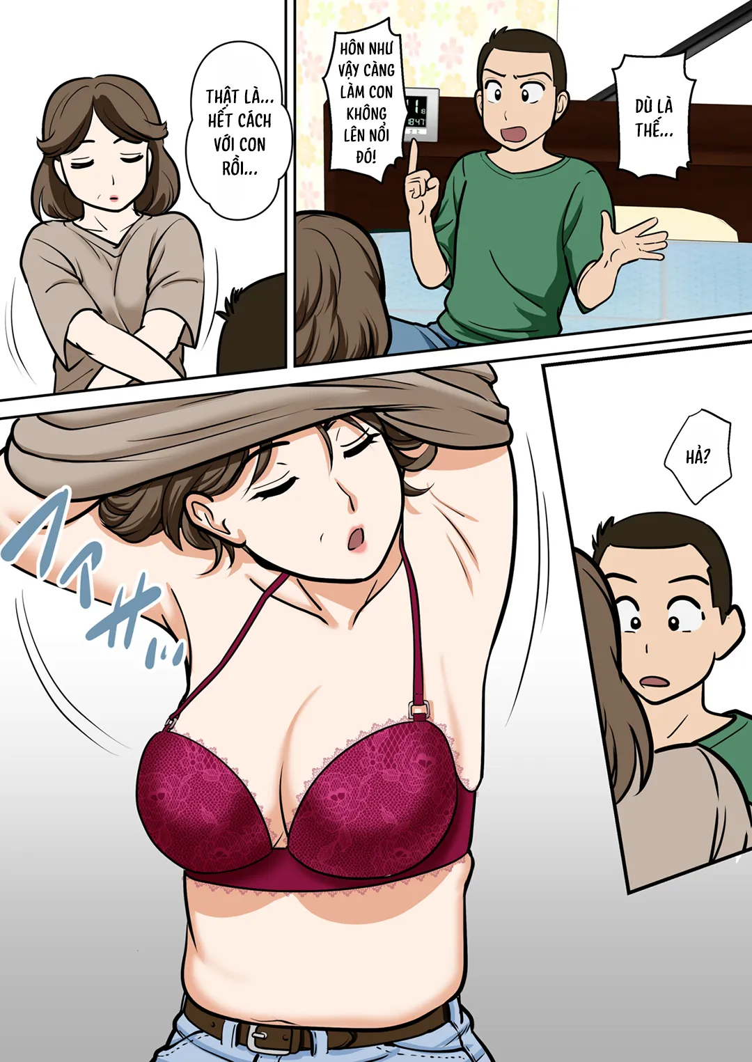 HentaiVN.net - Ảnh 14 - Người mẹ U40 của tôi muốn thụ thai - Chap 1