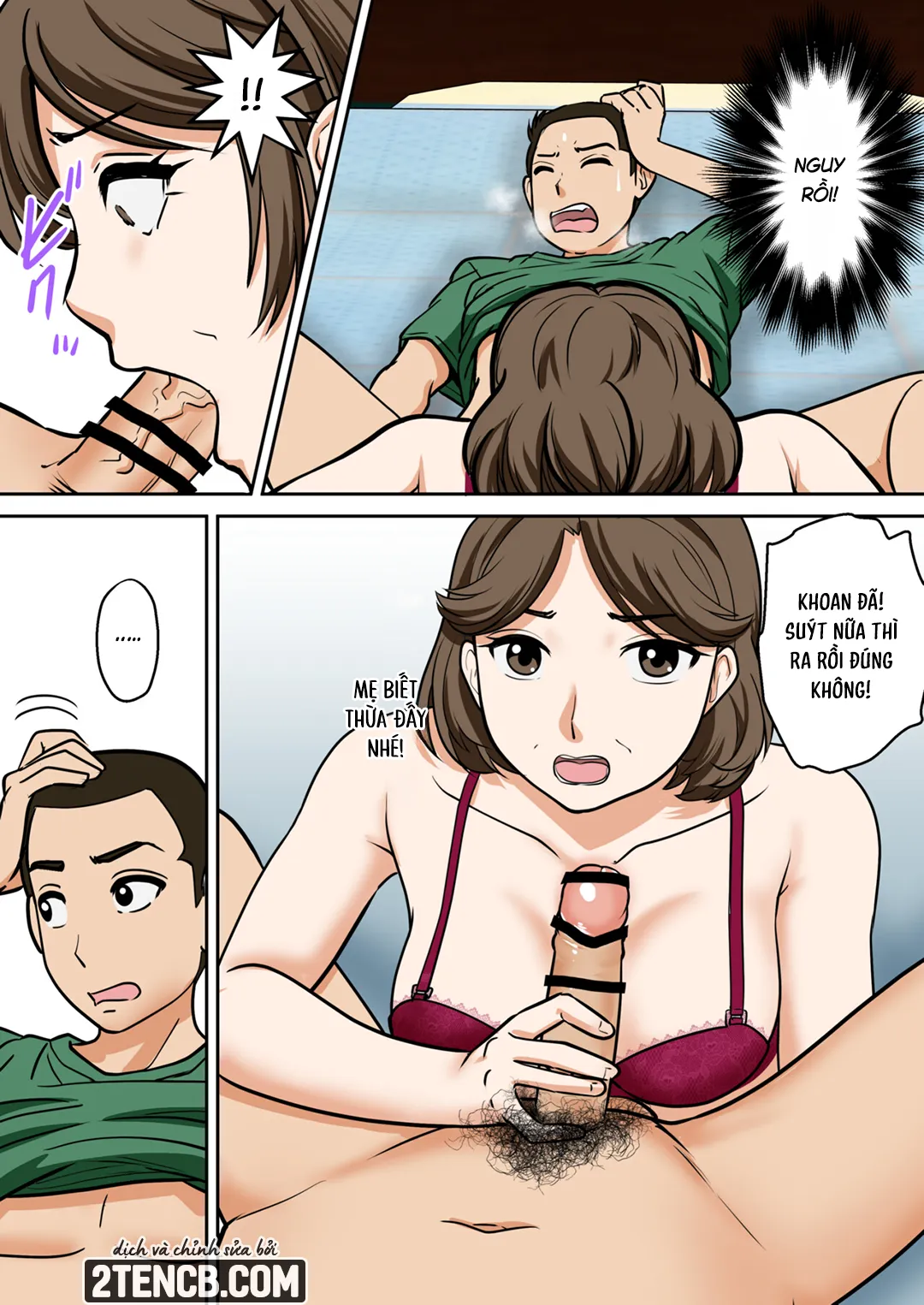 HentaiVN.net - Ảnh 21 - Người mẹ U40 của tôi muốn thụ thai - Chap 1