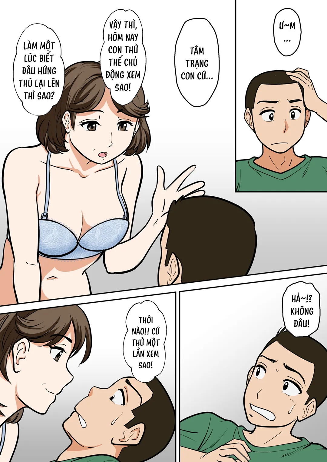 HentaiVN.net - Ảnh 34 - Người mẹ U40 của tôi muốn thụ thai - Chap 1