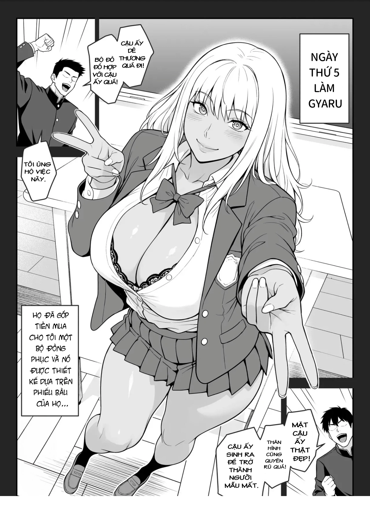 HentaiVN.net - Ảnh 8 - ngủ dậy tôi thành gyaru?! - Chap 1