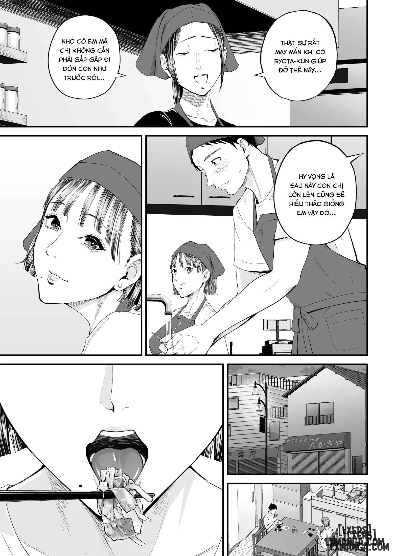 HentaiVN.net - Ảnh 7 - Boshi Jouji ~Daisuki na Okaa-san to Konya Majiwaru - Chap 1