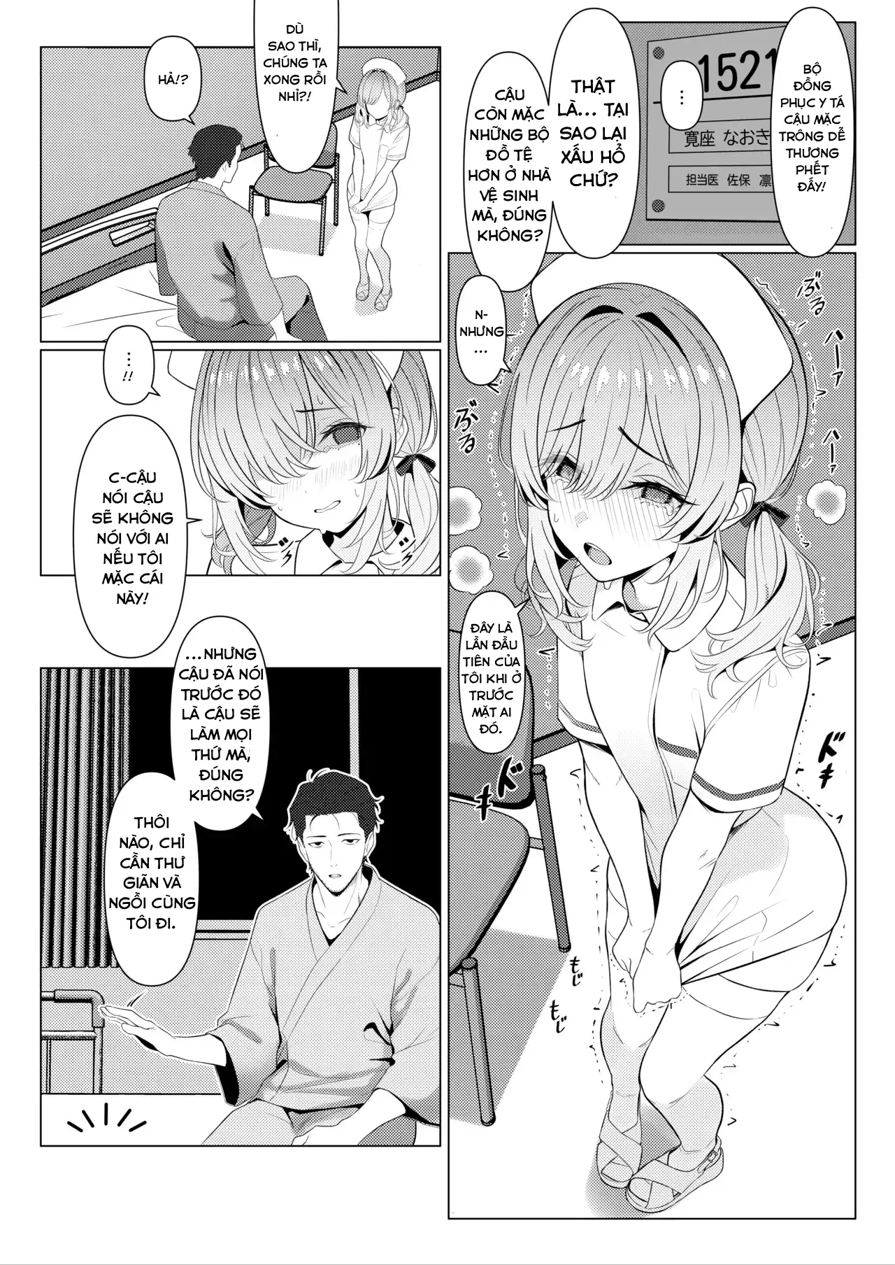 HentaiVN.net - Ảnh 8 - Hồ sơ bệnh án nữ hóa của Hayato-sensei-Phần bệnh viện - Chap 2
