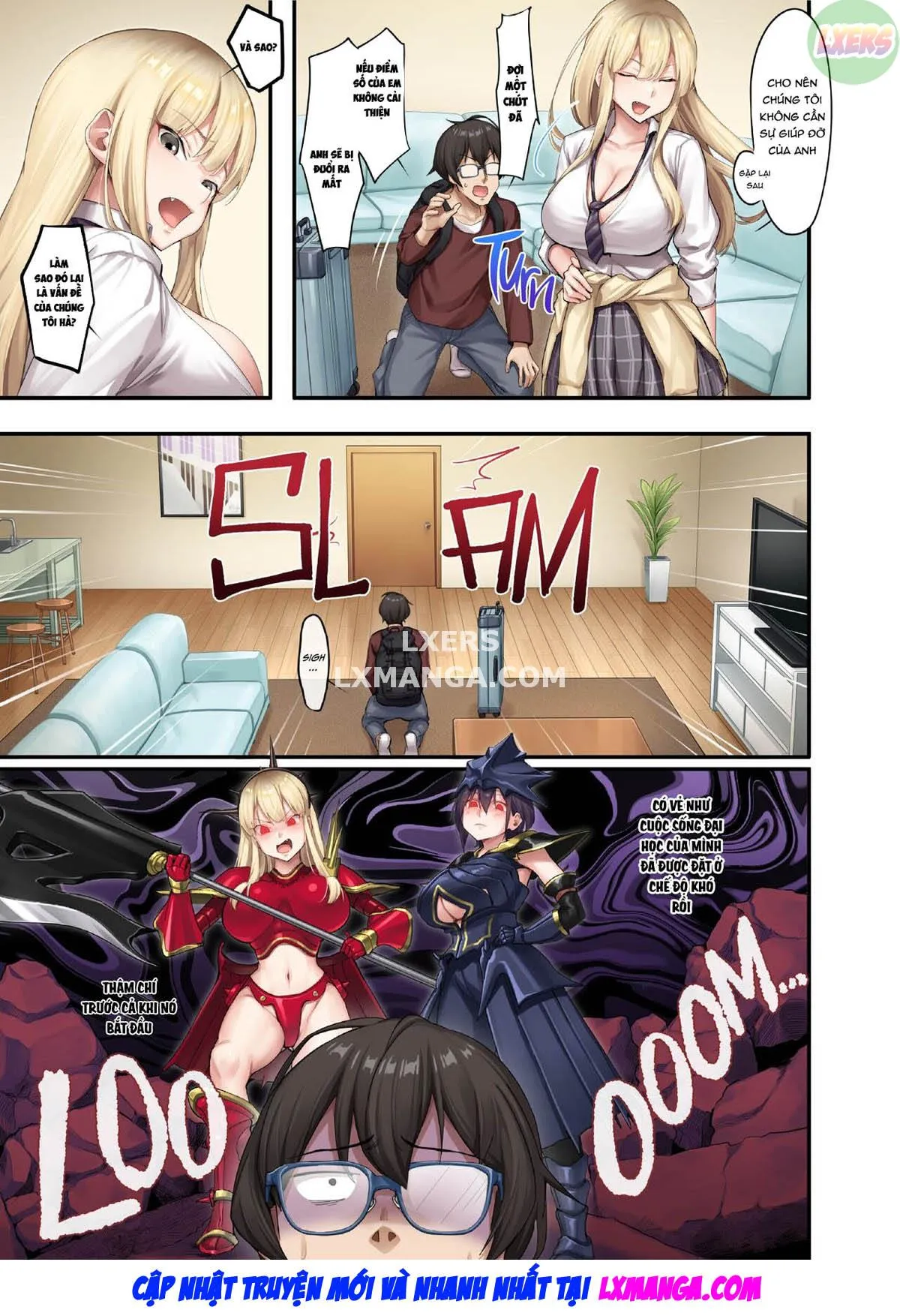 HentaiVN.net - Ảnh 7 - Home Lessons With Sexy Gyarus - Chap 1