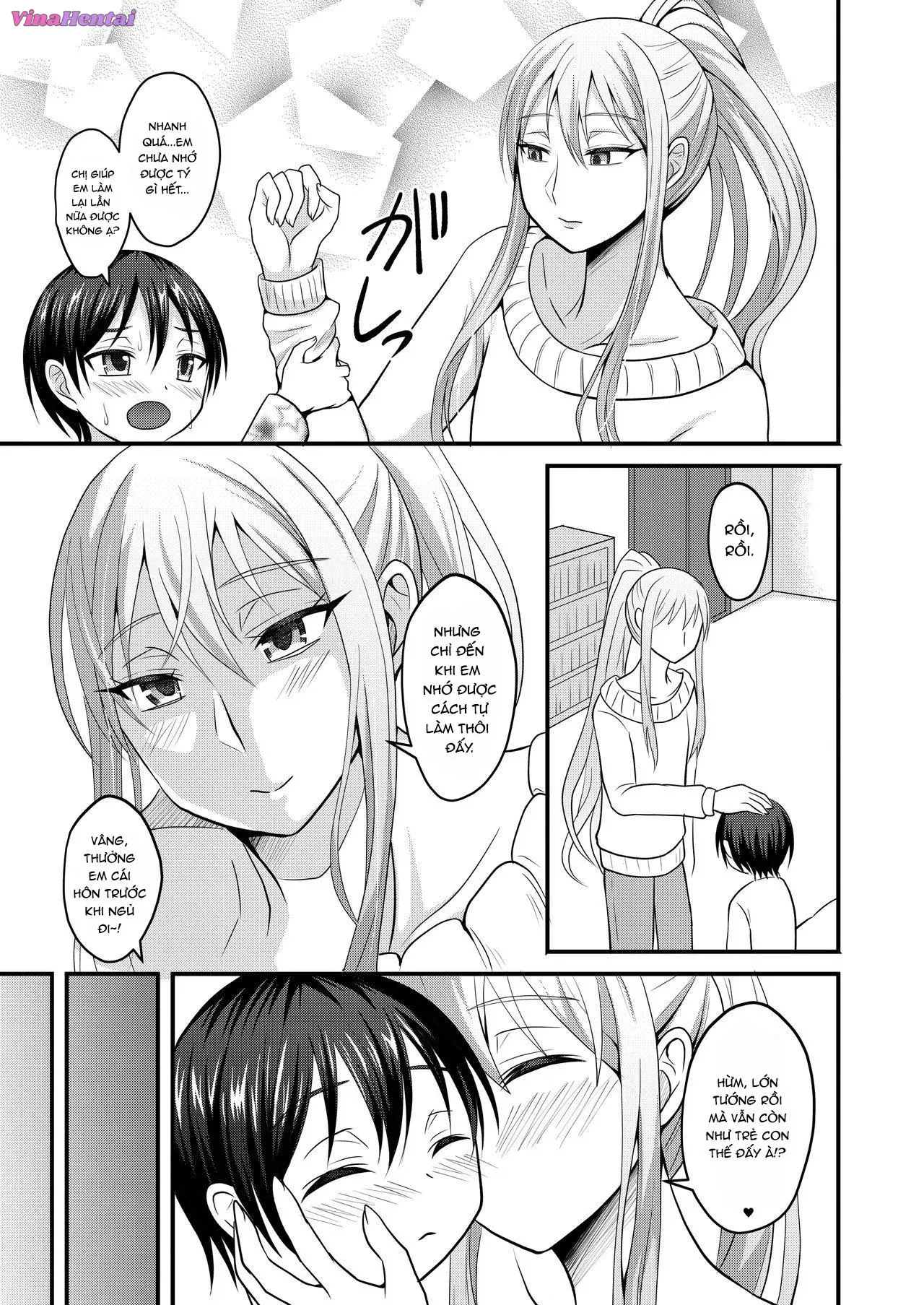 HentaiVN.net - Ảnh 7 - Amaetagari na Otouto wa Onee-chan Banare ga Dekinai - Oneshot