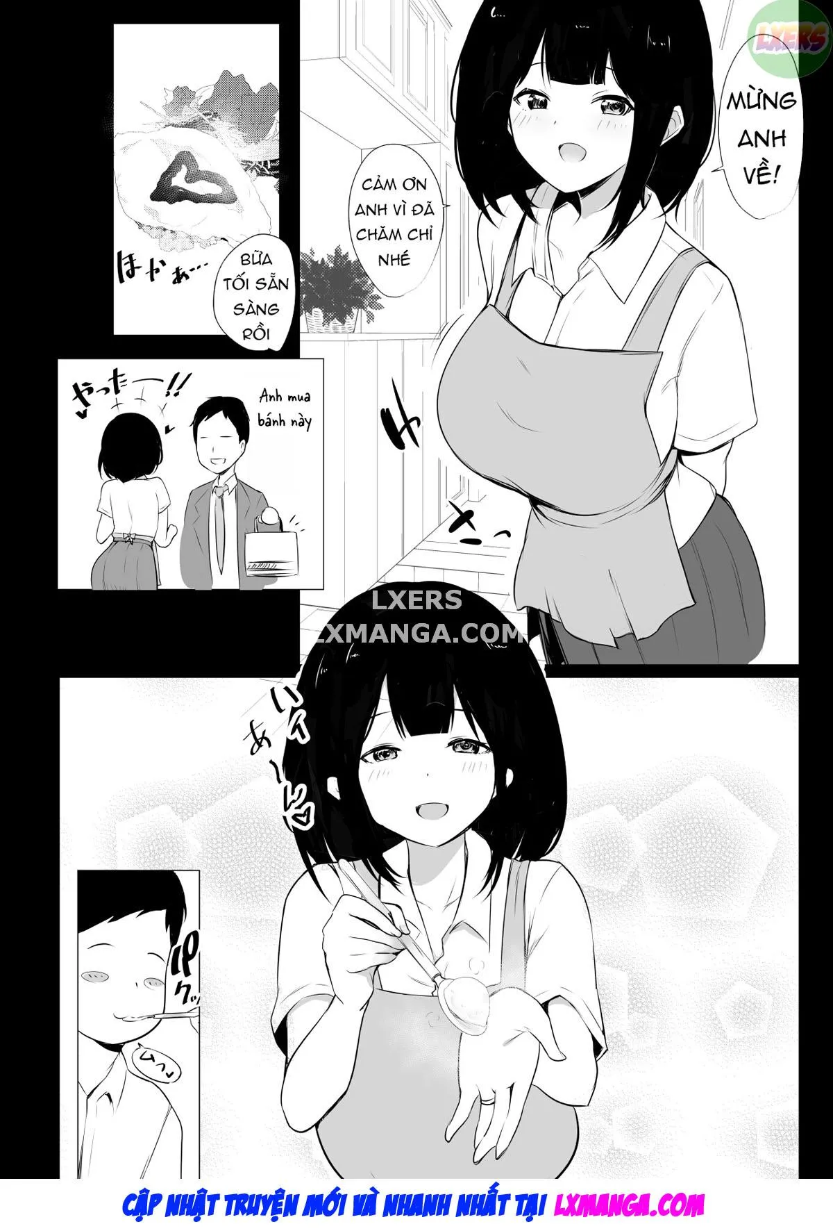 HentaiVN.net - Ảnh 7 - Boku dake ni Amaesasete Kureru Kyonyuu JK Tsuma o Hoka no Otoko ni Dakasete Mita - Chap 4