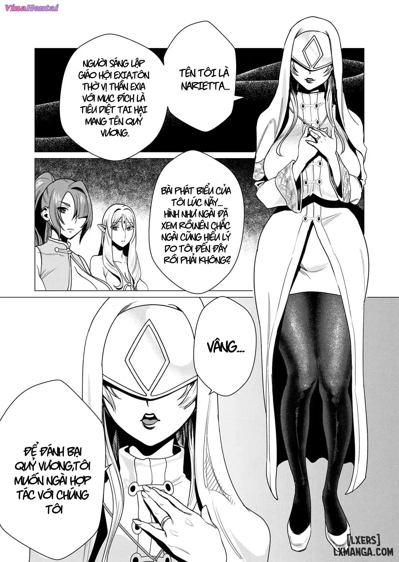 HentaiVN.net - Ảnh 7 - Vị Anh Hùng Muốn “Vợ Người Ta” Làm Phần Thưởng - Chap 4 : Giáo hội EXIA