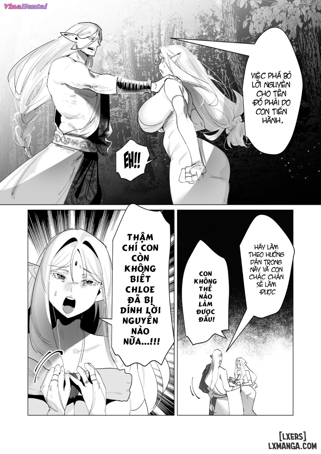 HentaiVN.net - Ảnh 7 - Vị Anh Hùng Muốn “Vợ Người Ta” Làm Phần Thưởng - Chap 17 : Dũng Sĩ và lời nguyền Dark Elf (Phần 4)