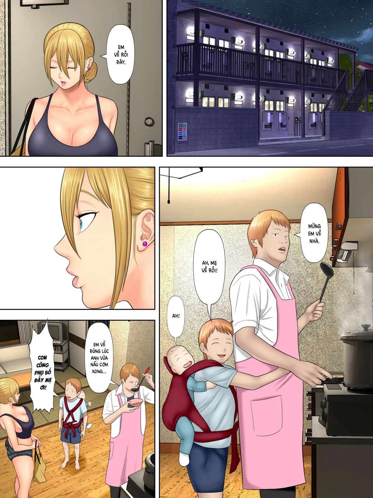 HentaiVN.net - Ảnh 7 - Manbiki Mama to Tencho no Musuko [Shoplifting Mom And Store Manager's Son] - Chap 1.2