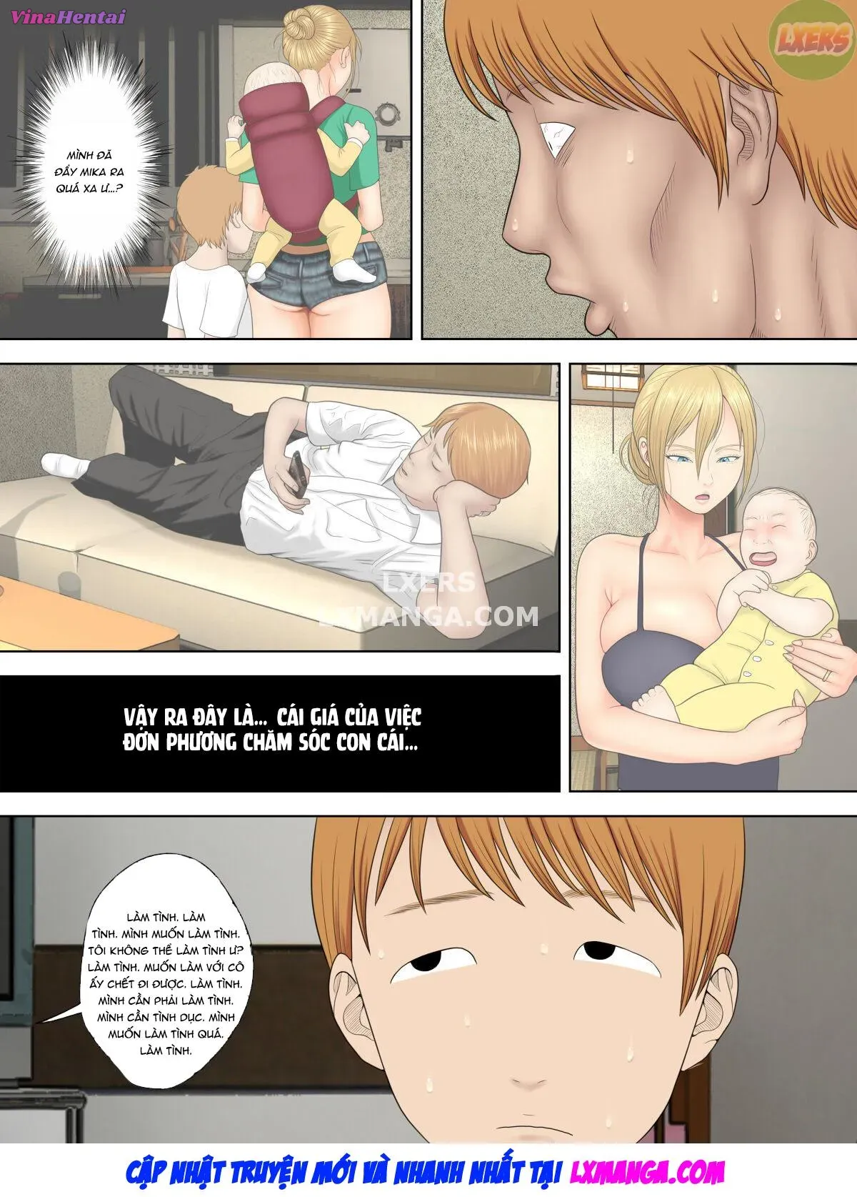 HentaiVN.net - Ảnh 7 - Manbiki Mama to Tencho no Musuko [Shoplifting Mom And Store Manager's Son] - Chap 4