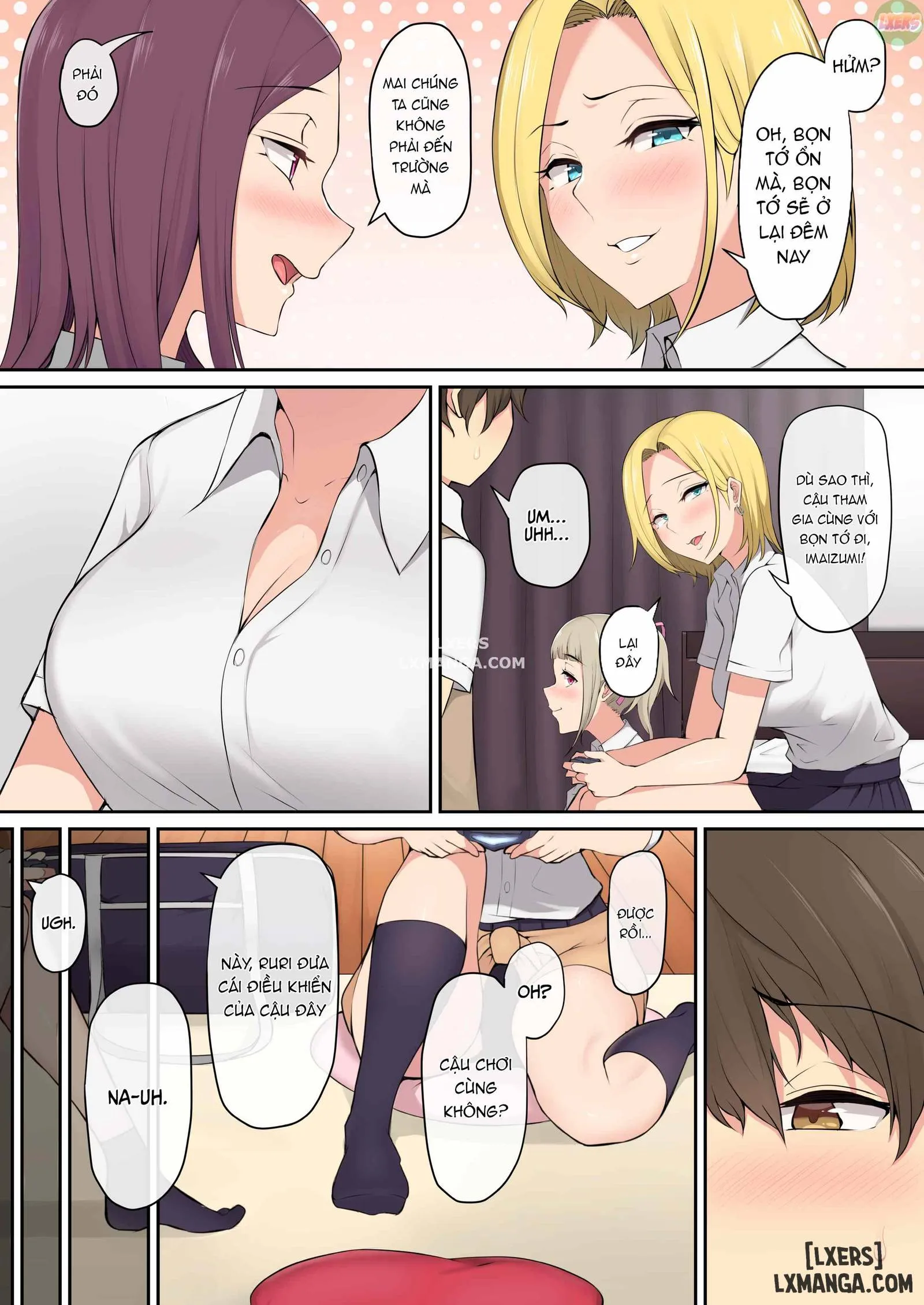 HentaiVN.net - Ảnh 7 - Imaizumi đưa cả bầy Gyaru về nhà mình - Chapter 1