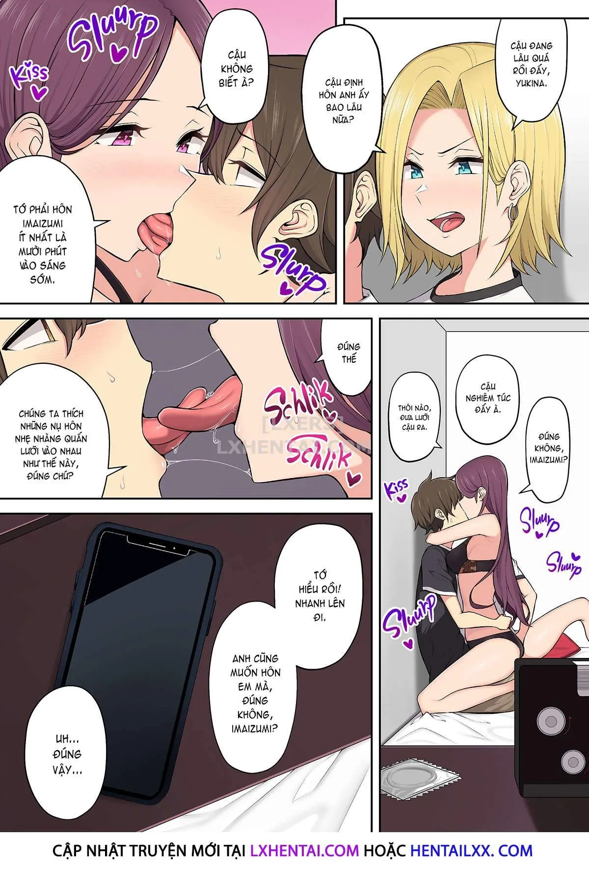 HentaiVN.net - Ảnh 7 - Imaizumi đưa cả bầy Gyaru về nhà mình - Chap 3