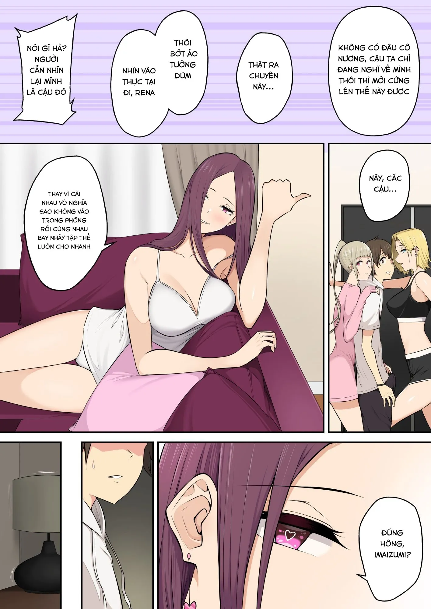 HentaiVN.net - Ảnh 7 - Imaizumi đưa cả bầy Gyaru về nhà mình - Chap 4.1
